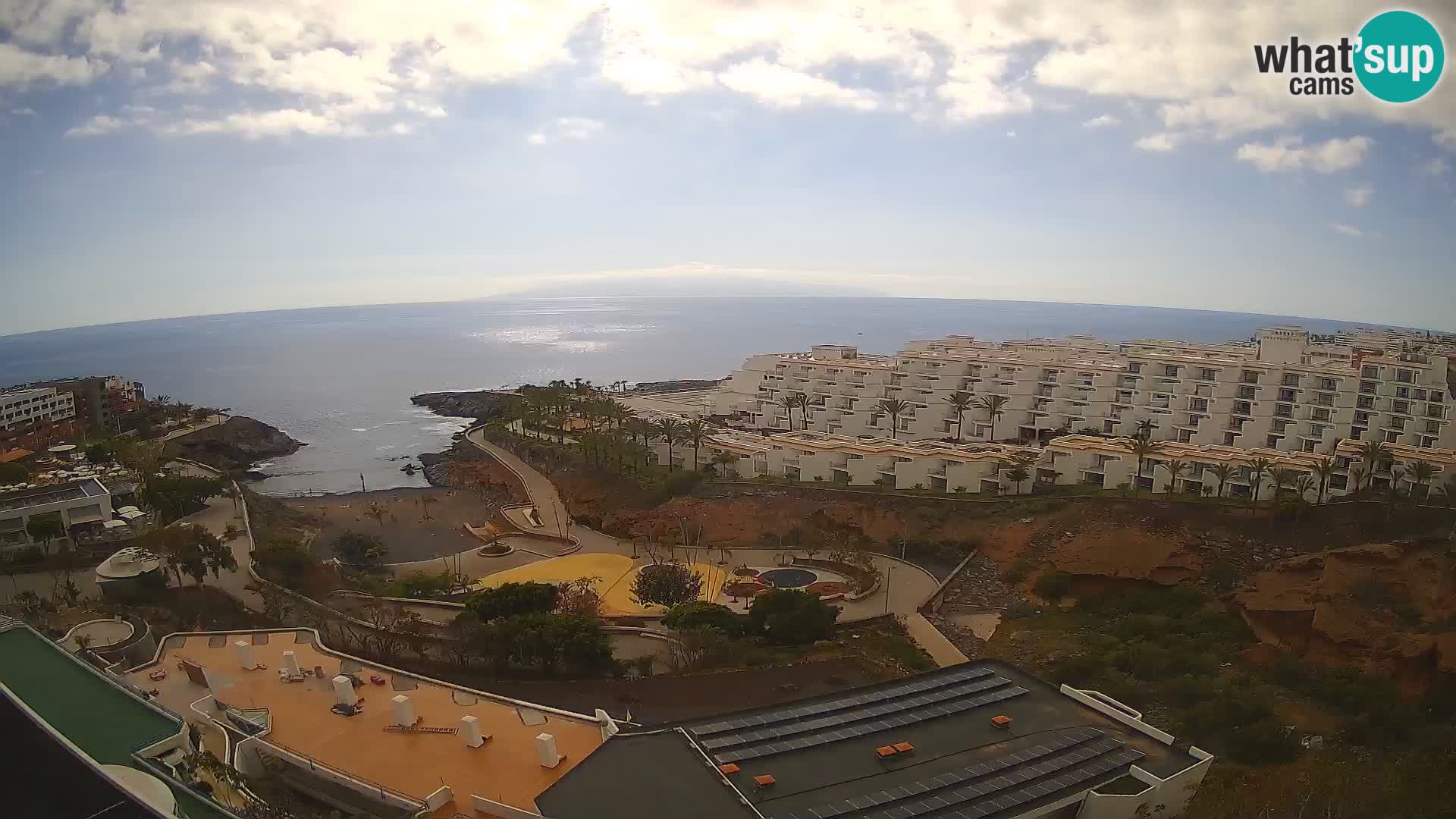 Live webcam Playa de Las Galgas – Playa Paraiso – La Gomera island – Adeje – Tenerife