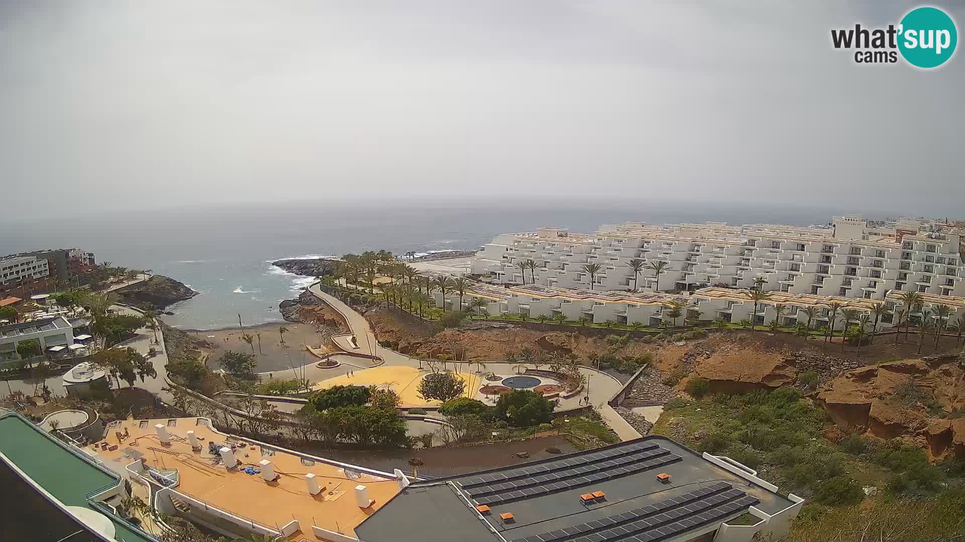 Live webcam Playa de Las Galgas – Playa Paraiso – La Gomera island – Adeje – Tenerife