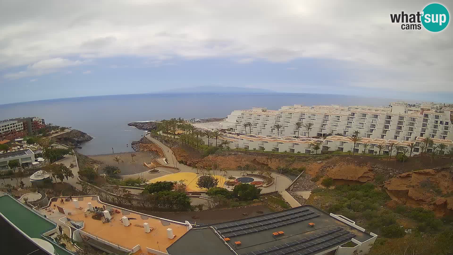 Spletna kamera v živo Las Galgas plaža – Playa Paraiso – otok La Gomera – Costa Adeje – Tenerife