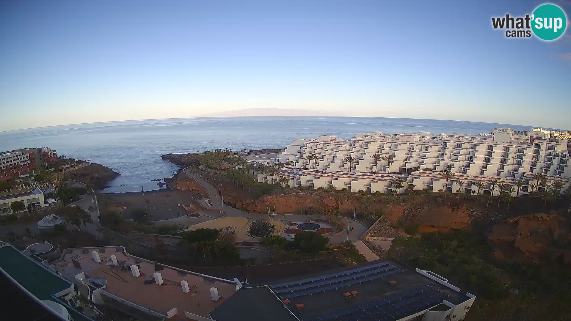 Live webcam Playa de Las Galgas – Playa Paraiso – La Gomera island – Adeje – Tenerife