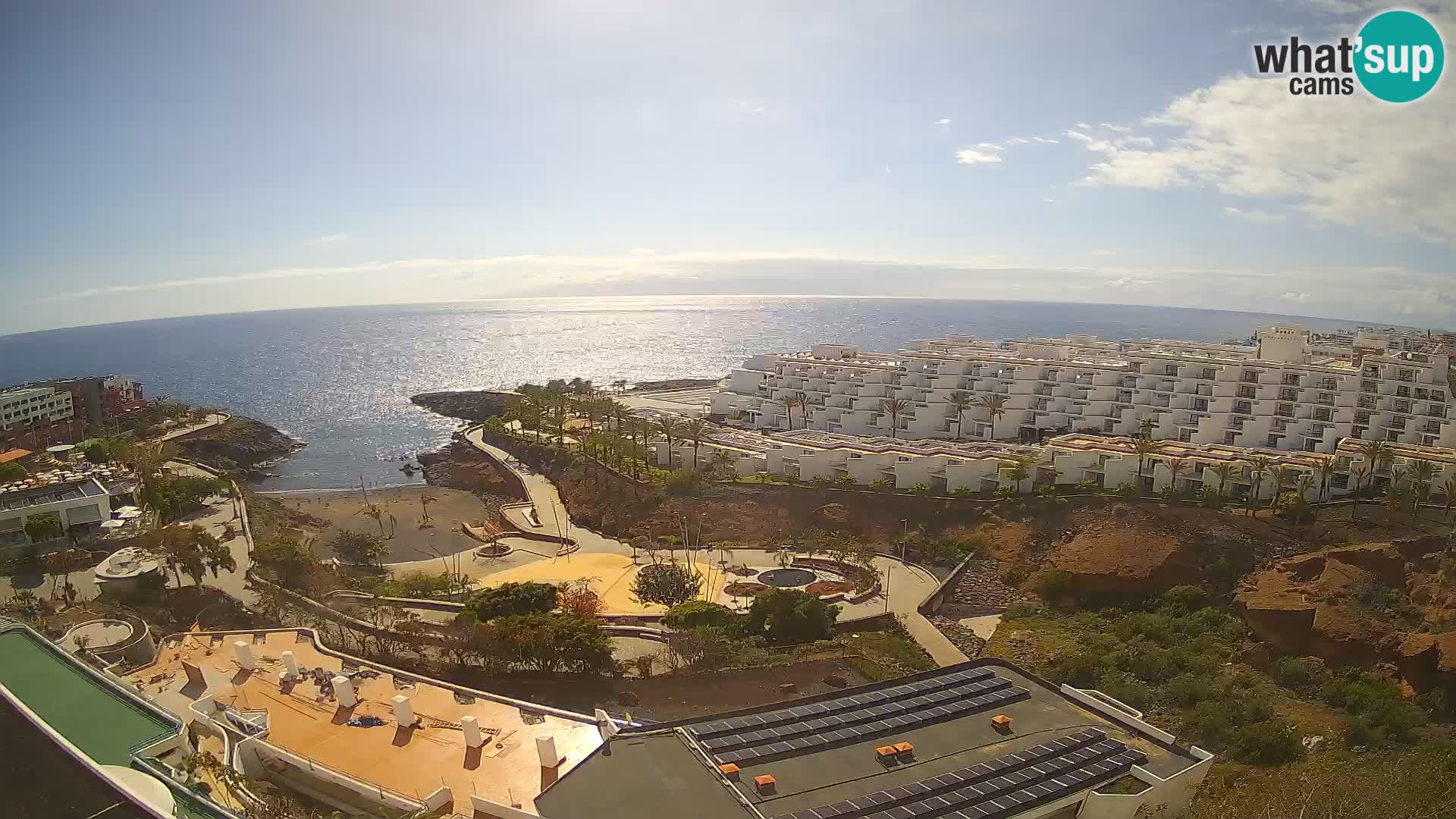 Live webcam Playa de Las Galgas – Playa Paraiso – La Gomera island – Adeje – Tenerife
