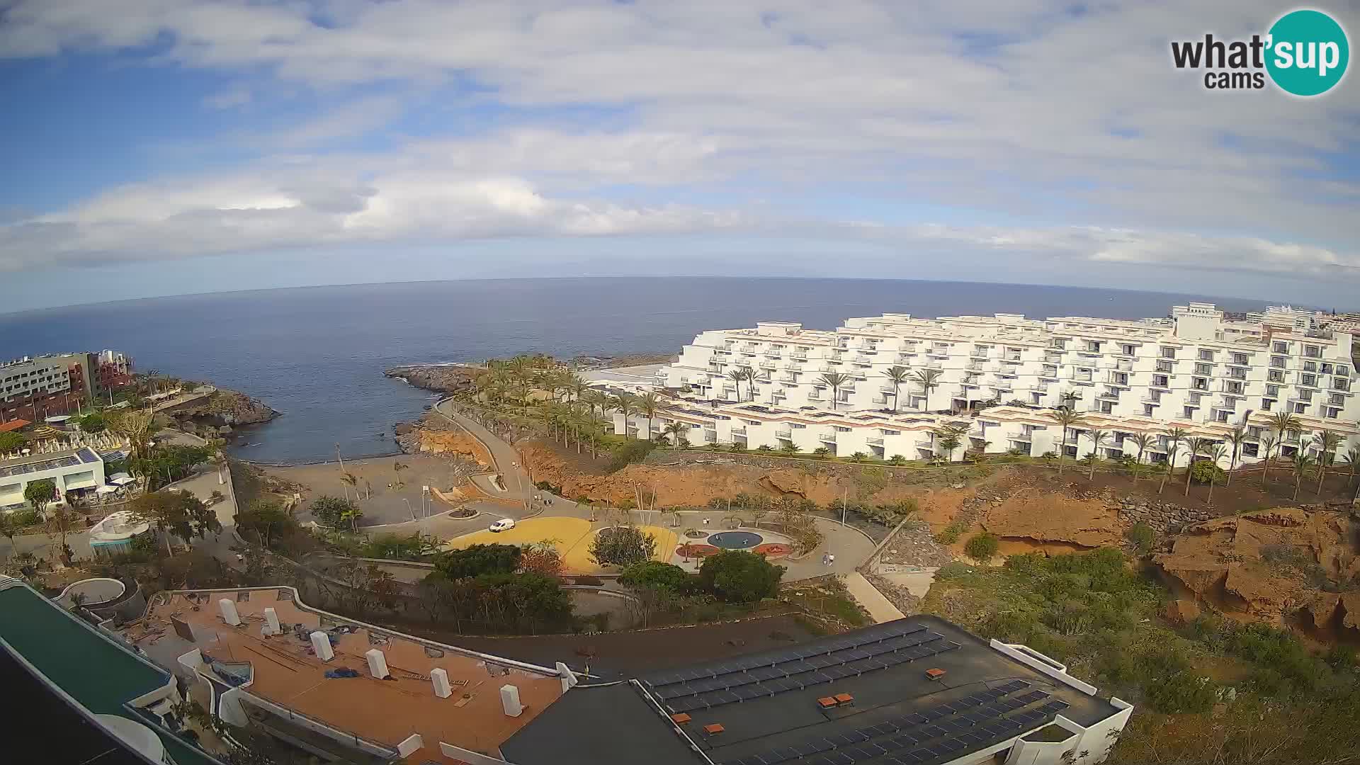 Live webcam Playa de Las Galgas – Playa Paraiso – La Gomera island – Adeje – Tenerife