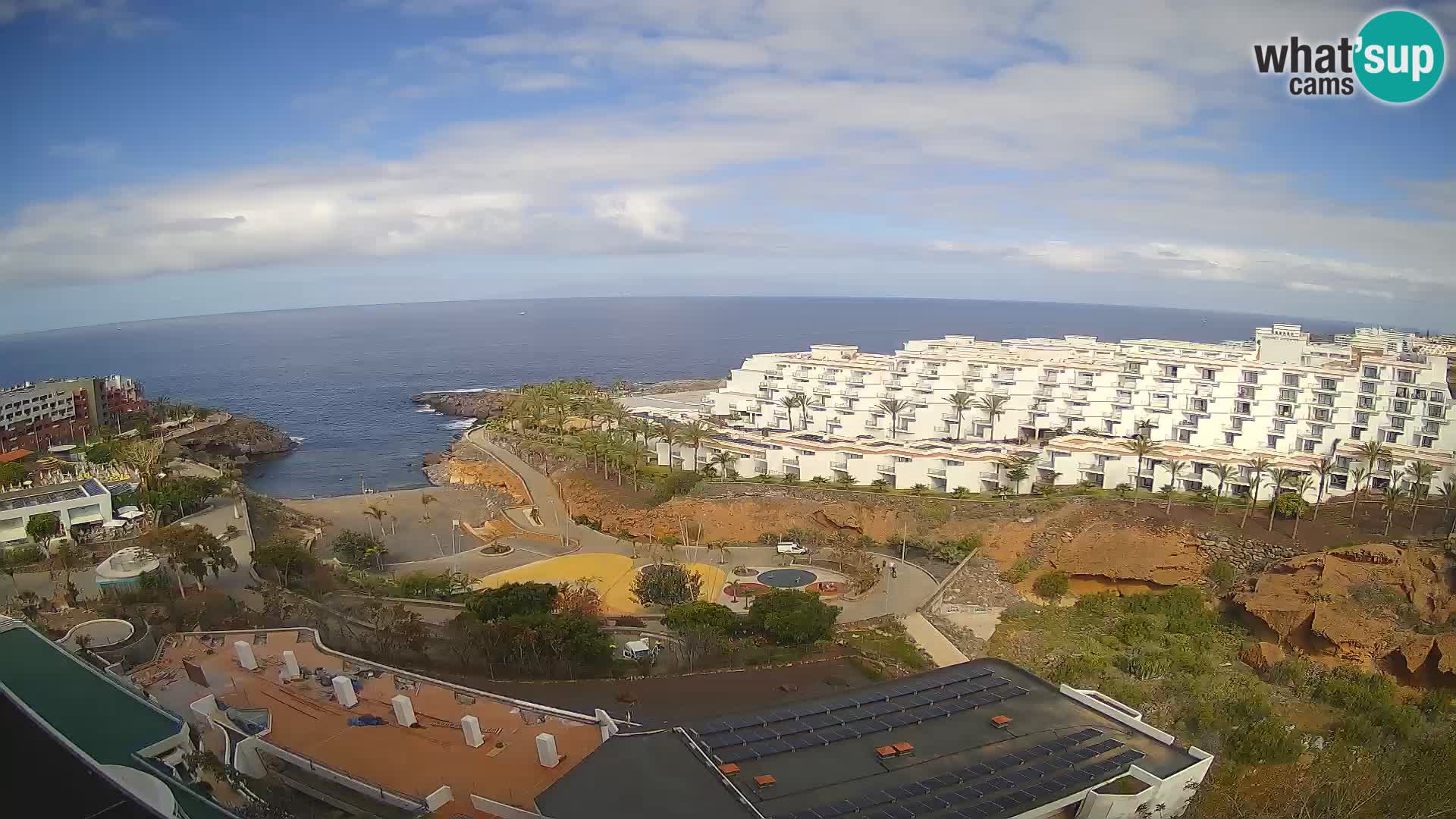 Live webcam Playa de Las Galgas – Playa Paraiso – La Gomera island – Adeje – Tenerife