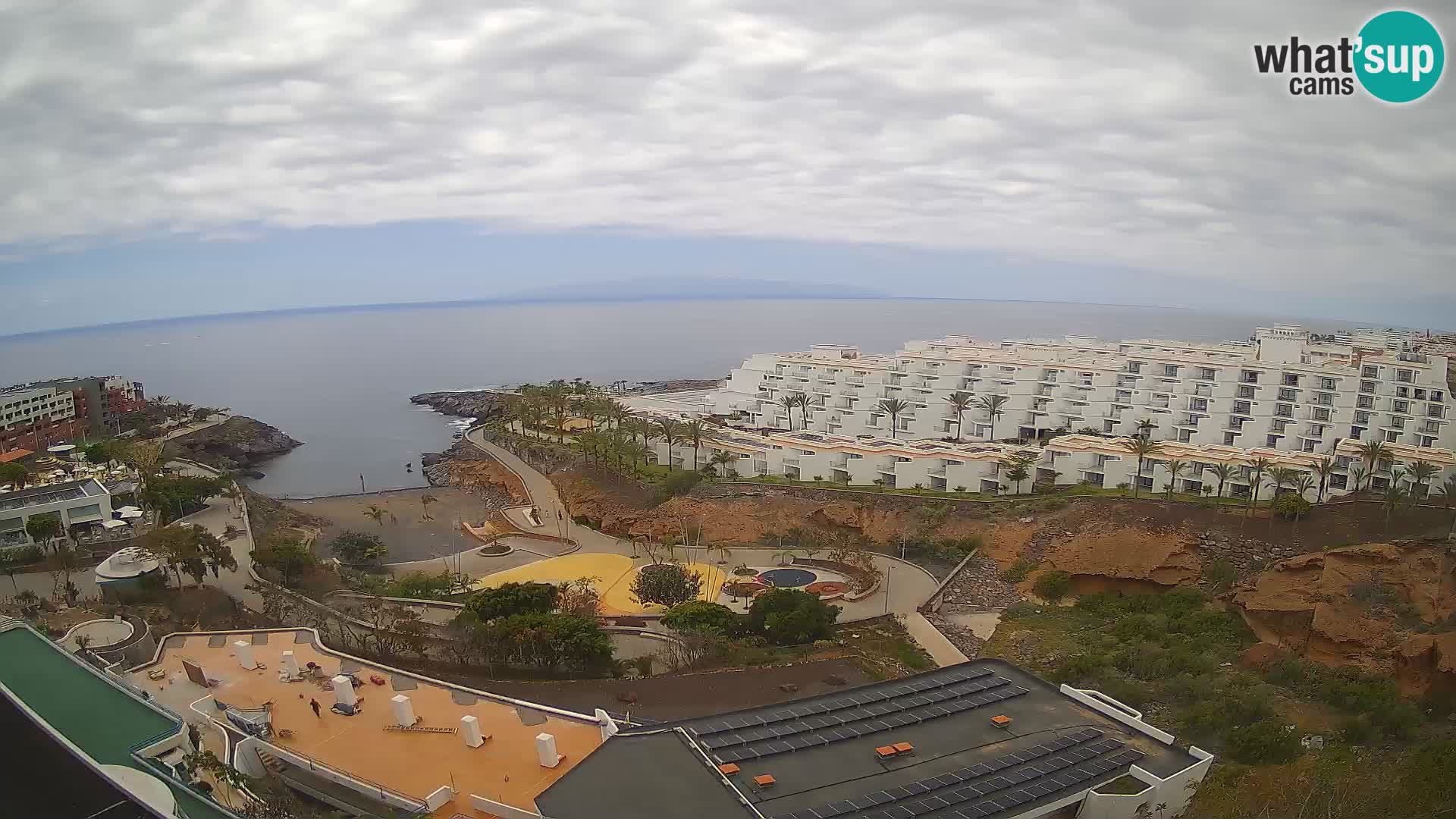 Spletna kamera v živo Las Galgas plaža – Playa Paraiso – otok La Gomera – Costa Adeje – Tenerife