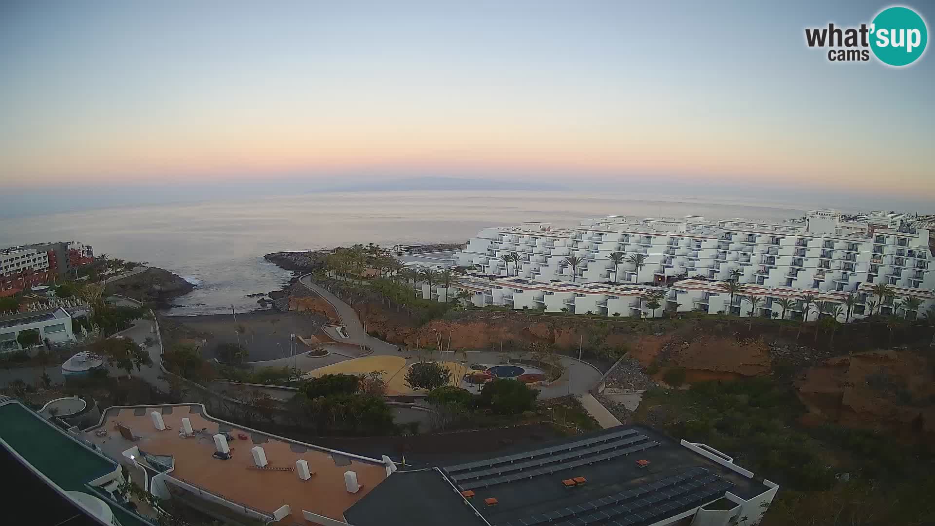 Live webcam Playa de Las Galgas – Playa Paraiso – La Gomera island – Adeje – Tenerife