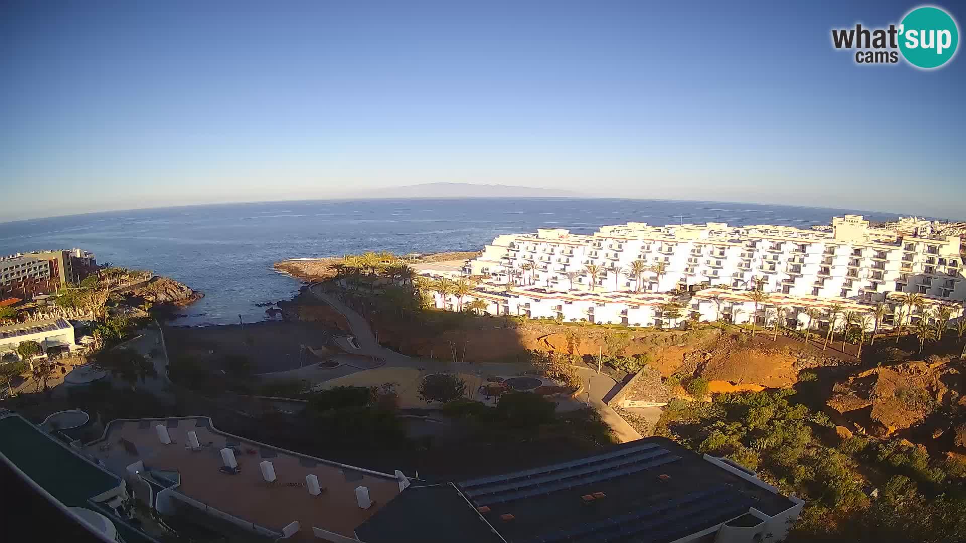 Live webcam Playa de Las Galgas – Playa Paraiso – La Gomera island – Adeje – Tenerife
