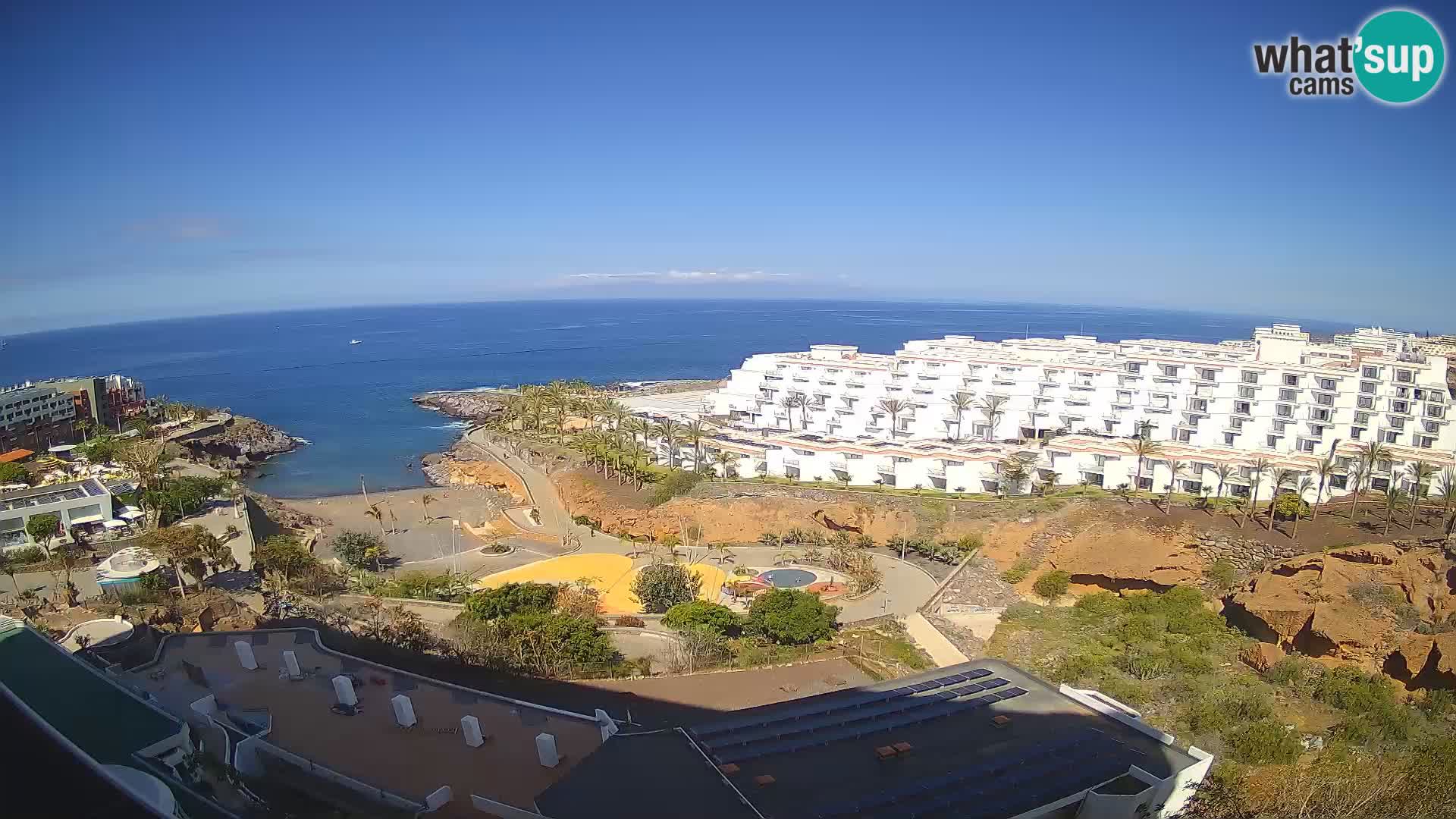 Web kamera uživo Playa de Las Galgas – Playa Paraiso – otok La Gomera – Costa Adeje – Tenerife