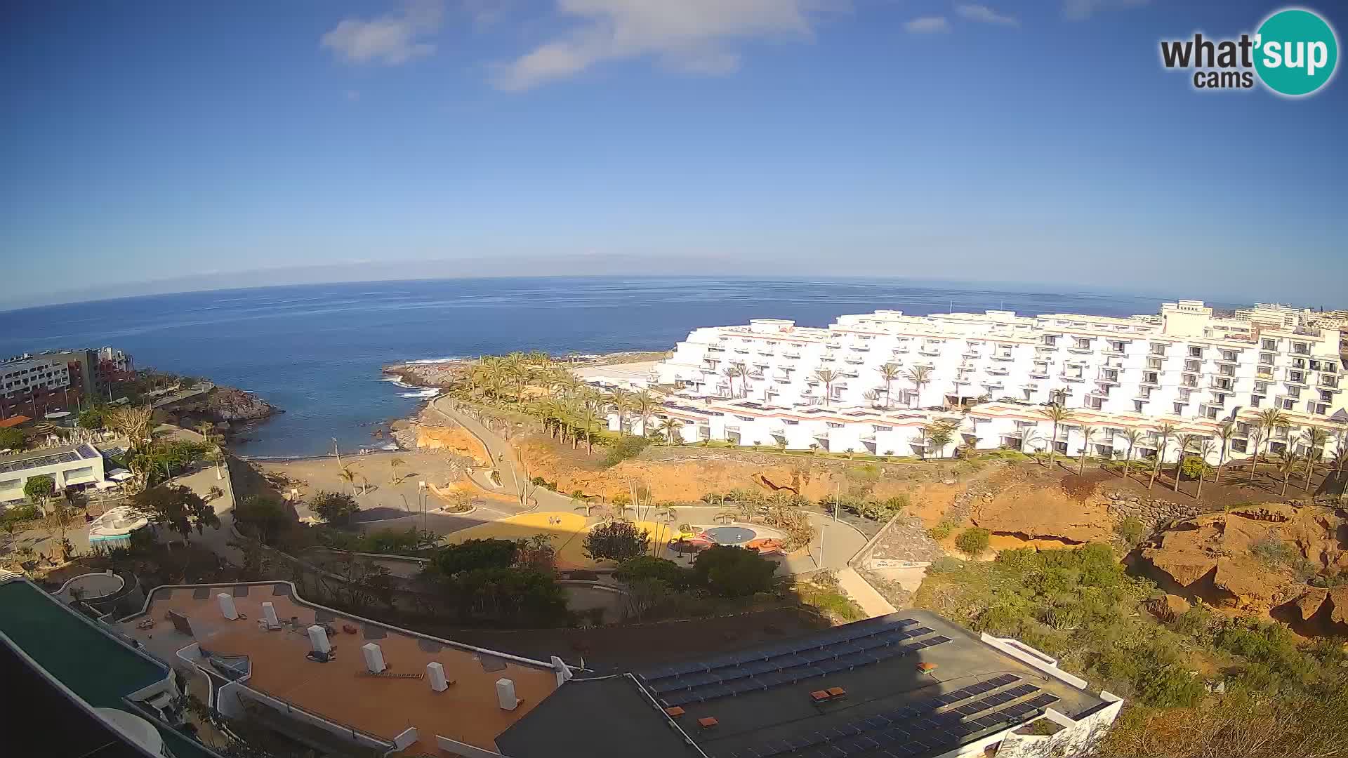 Live webcam Playa de Las Galgas – Playa Paraiso – La Gomera island – Adeje – Tenerife