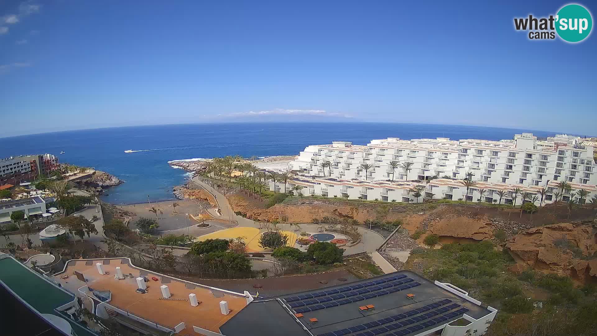 Spletna kamera v živo Las Galgas plaža – Playa Paraiso – otok La Gomera – Costa Adeje – Tenerife