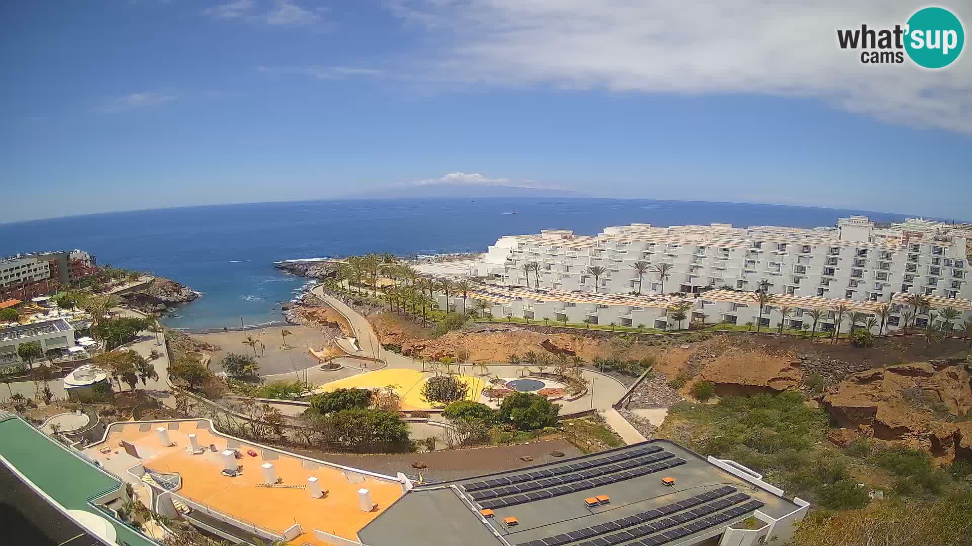 Live webcam Playa de Las Galgas – Playa Paraiso – La Gomera island – Adeje – Tenerife