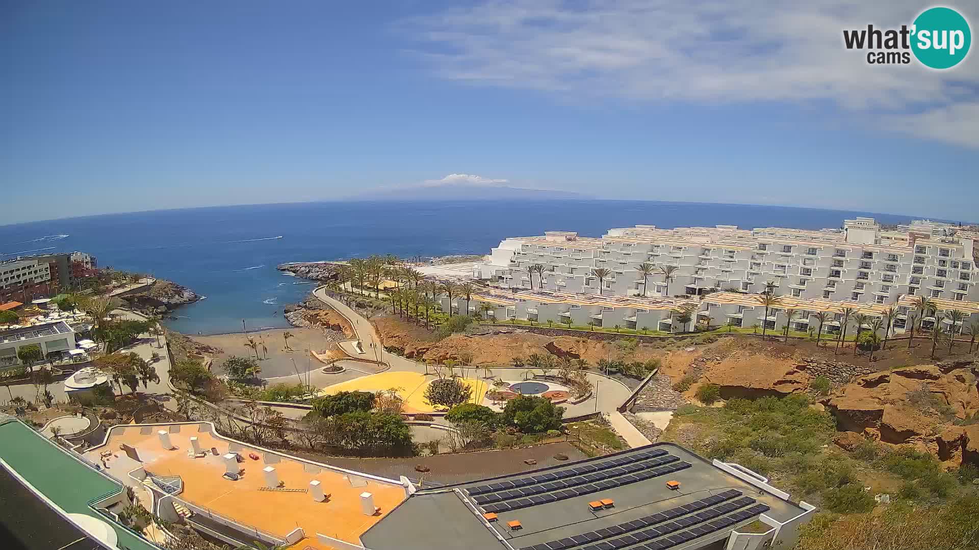 Spletna kamera v živo Las Galgas plaža – Playa Paraiso – otok La Gomera – Costa Adeje – Tenerife