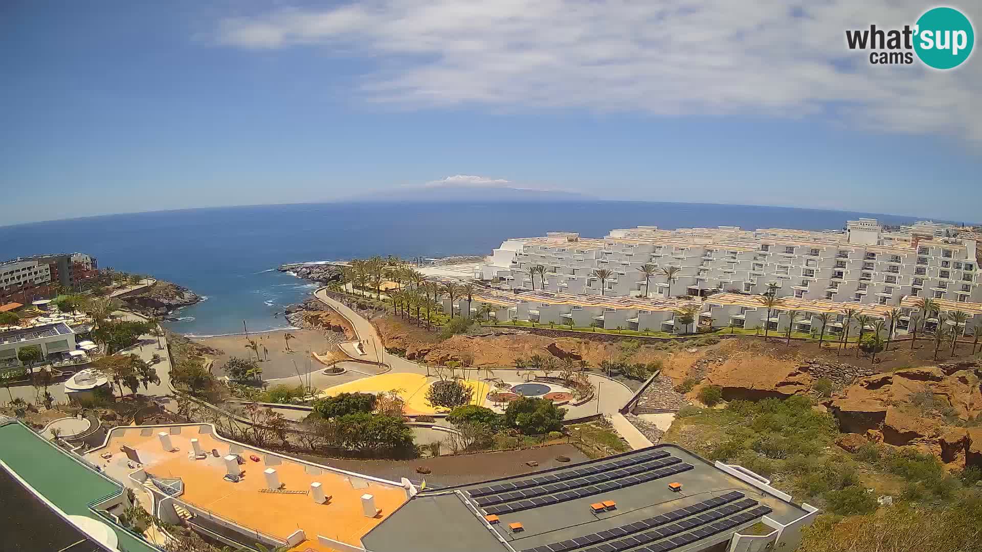 Live webcam Playa de Las Galgas – Playa Paraiso – La Gomera island – Adeje – Tenerife
