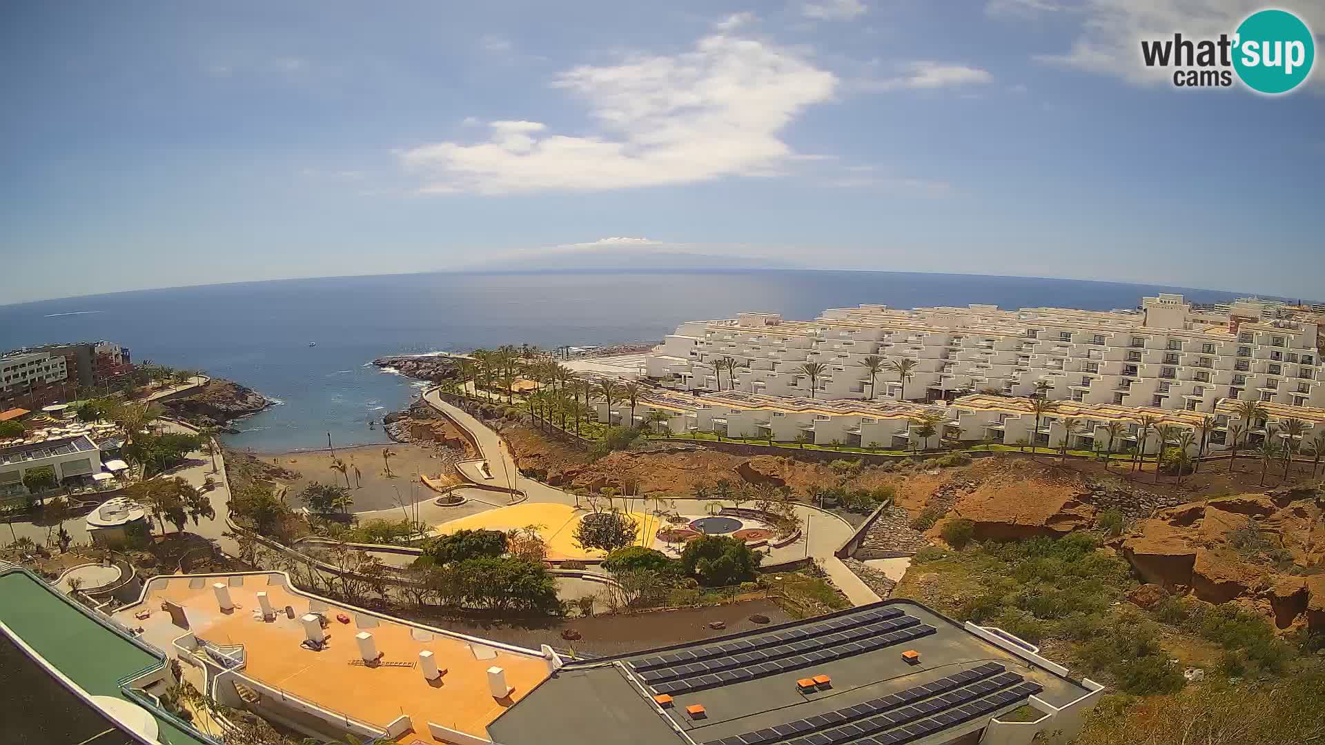 Live webcam Playa de Las Galgas – Playa Paraiso – La Gomera island – Adeje – Tenerife