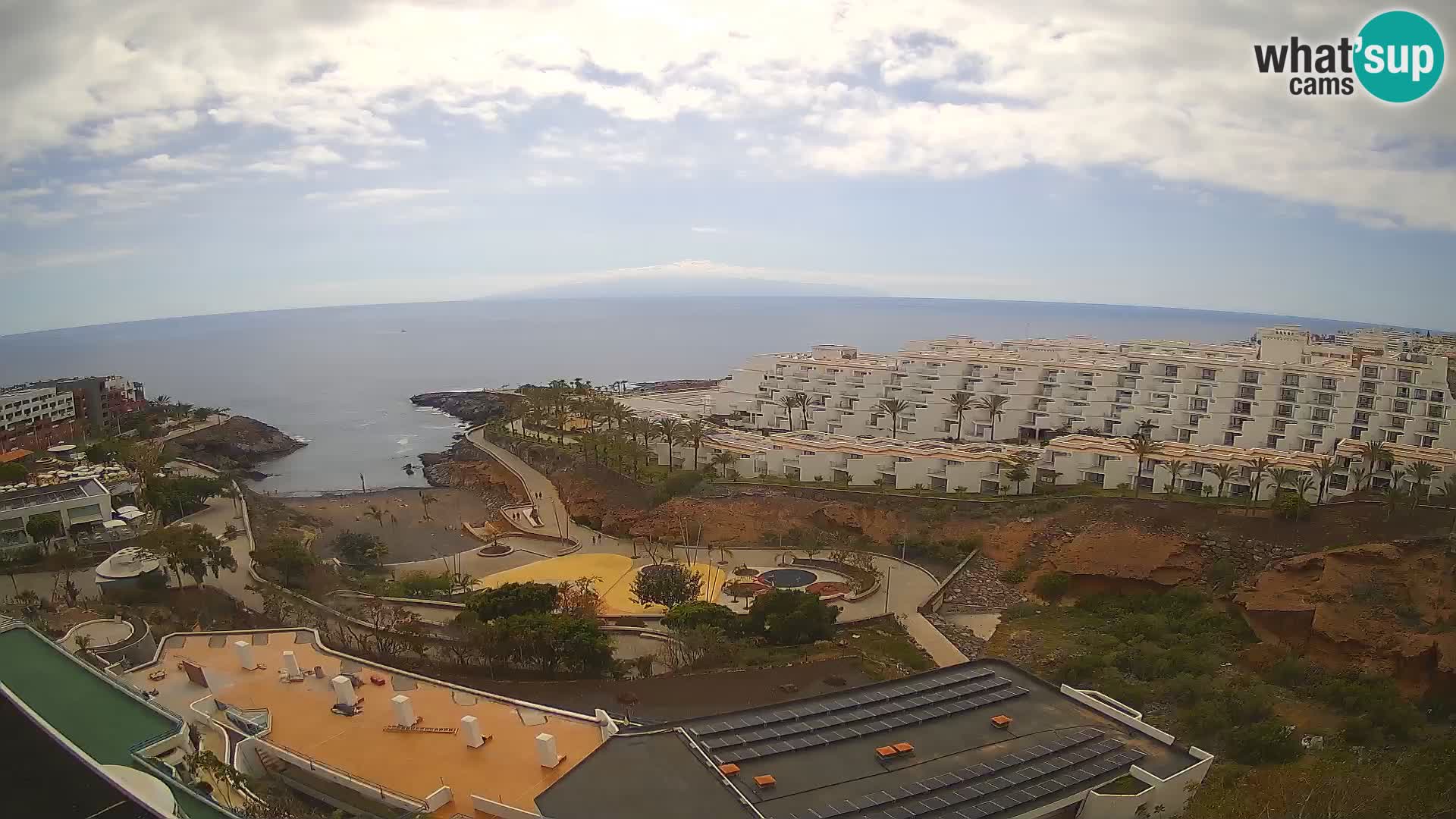 Live webcam Playa de Las Galgas – Playa Paraiso – La Gomera island – Adeje – Tenerife