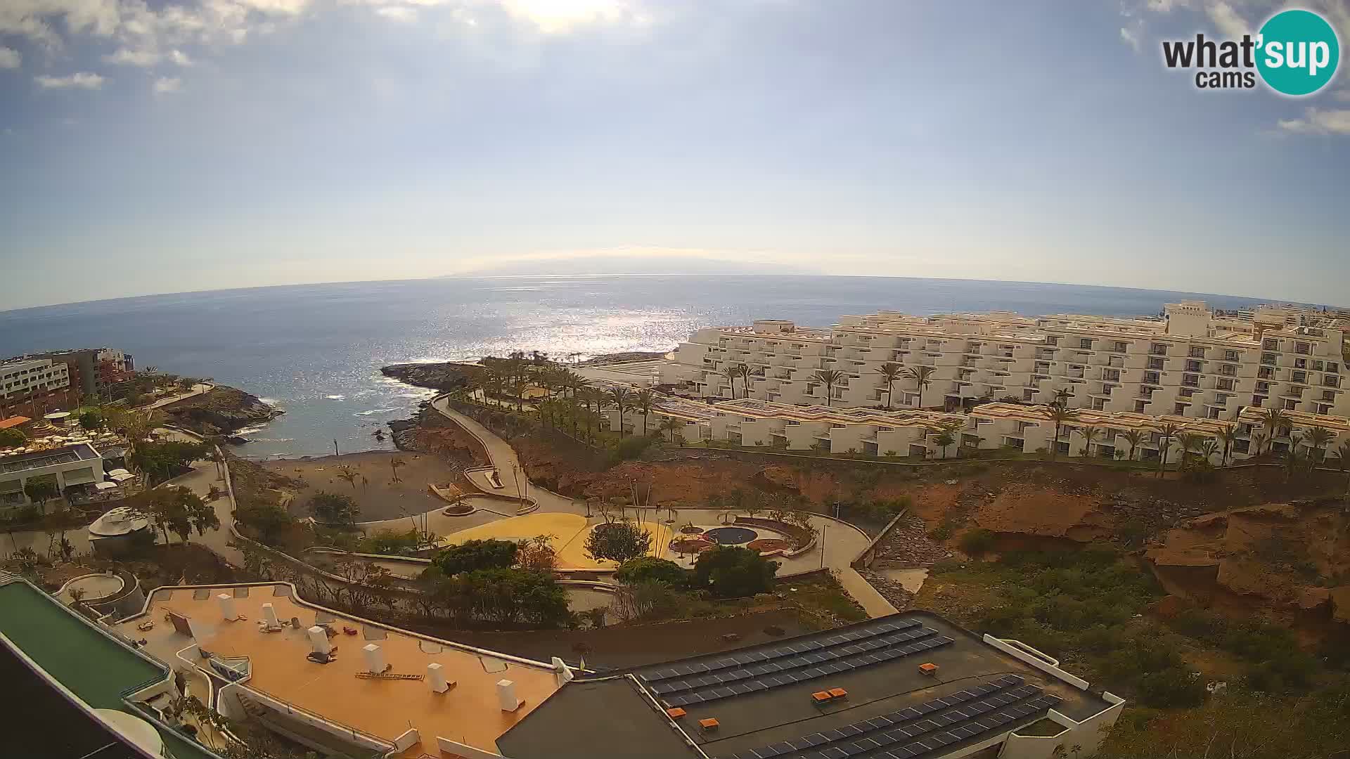 Spletna kamera v živo Las Galgas plaža – Playa Paraiso – otok La Gomera – Costa Adeje – Tenerife