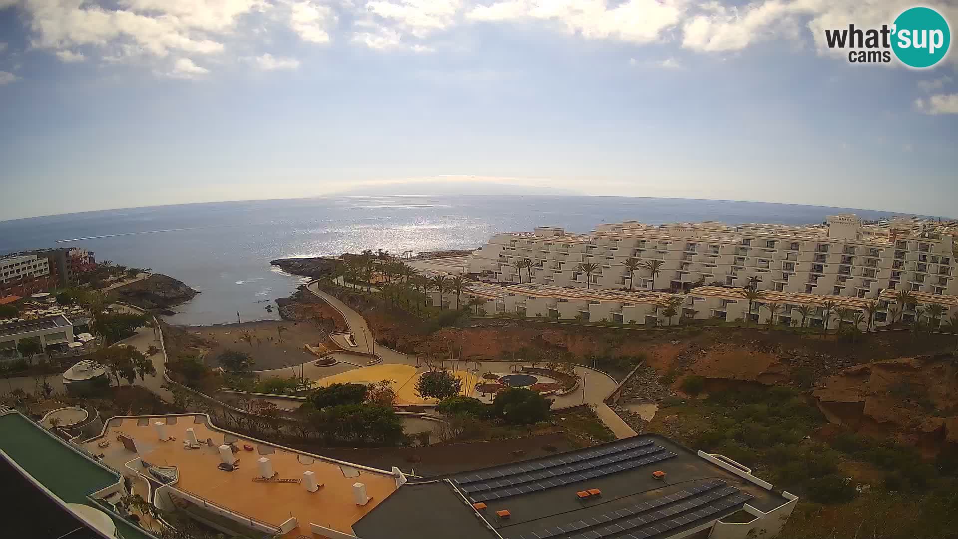 Live webcam Playa de Las Galgas – Playa Paraiso – La Gomera island – Adeje – Tenerife