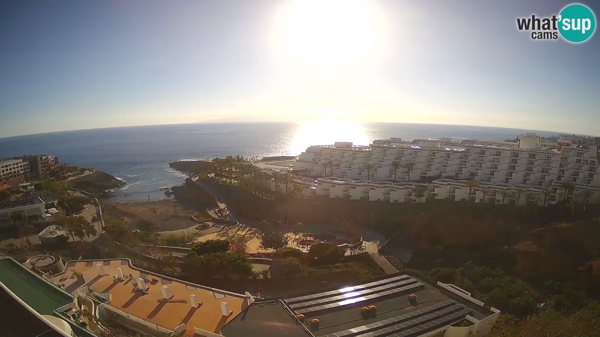 Live webcam Playa de Las Galgas – Playa Paraiso – La Gomera island – Adeje – Tenerife