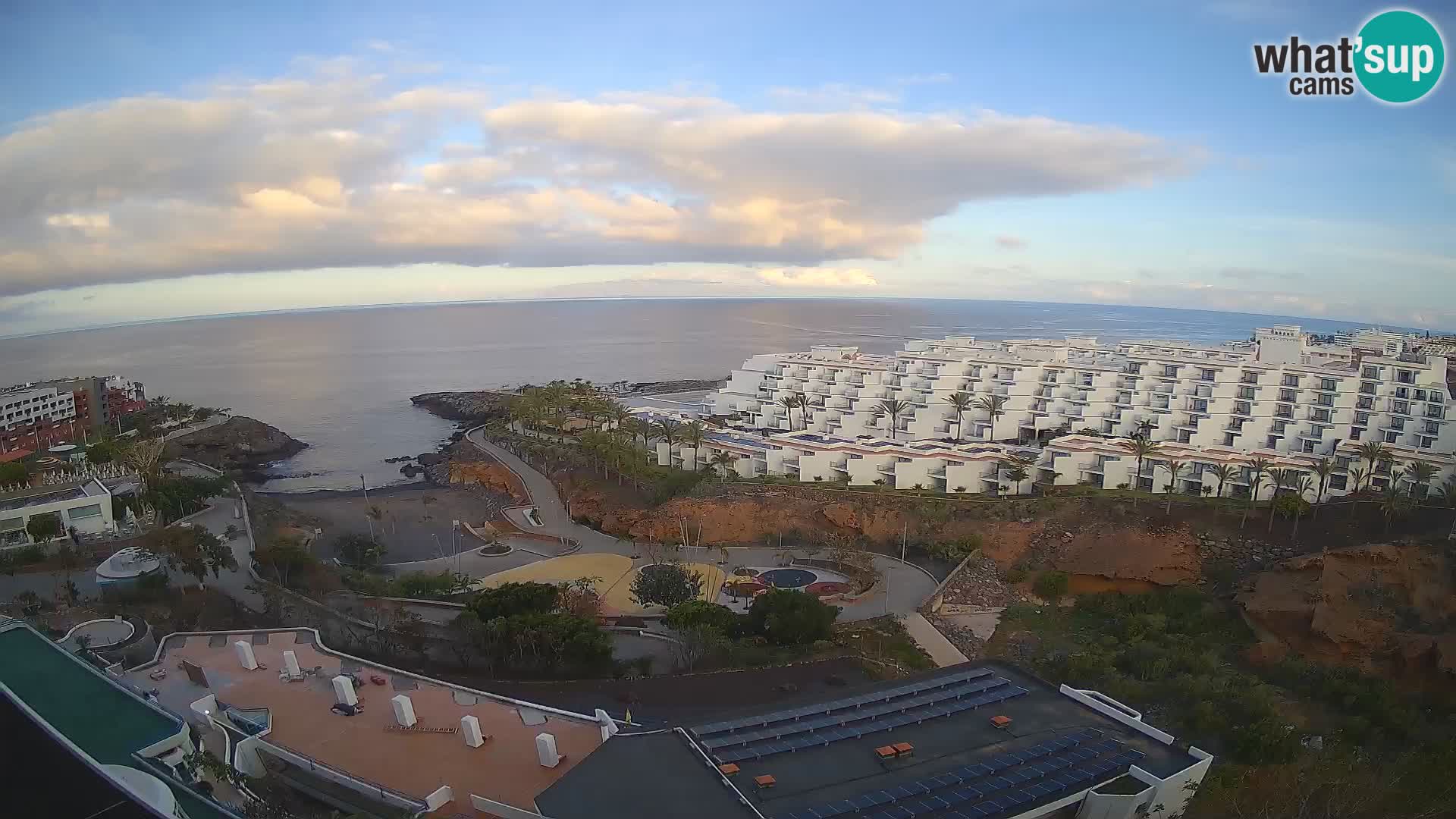 Live webcam Playa de Las Galgas – Playa Paraiso – La Gomera island – Adeje – Tenerife