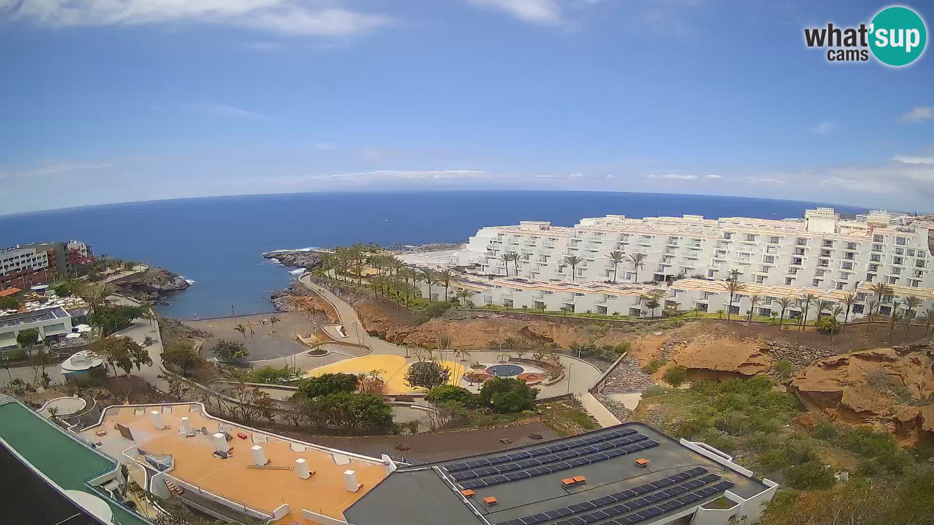 Live webcam Playa de Las Galgas – Playa Paraiso – La Gomera island – Adeje – Tenerife