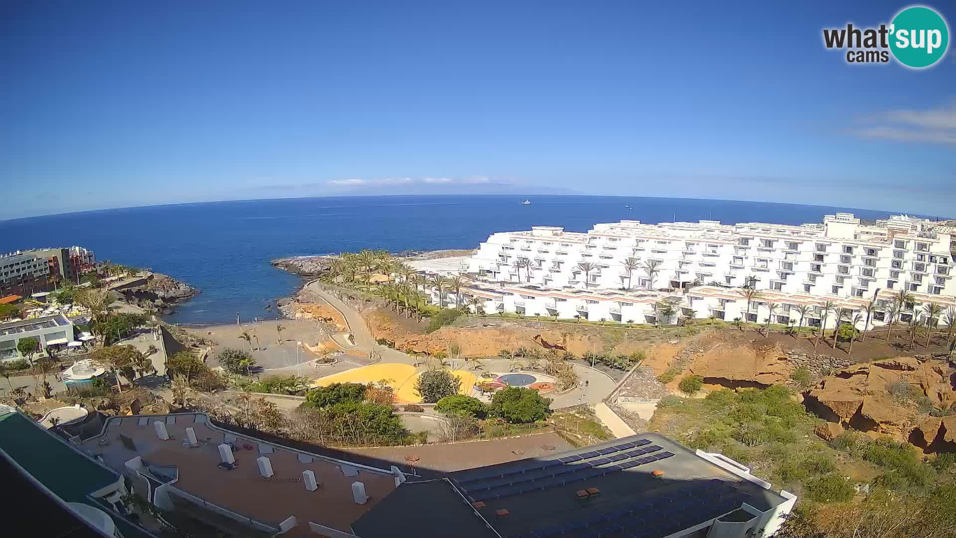 Web kamera uživo Playa de Las Galgas – Playa Paraiso – otok La Gomera – Costa Adeje – Tenerife