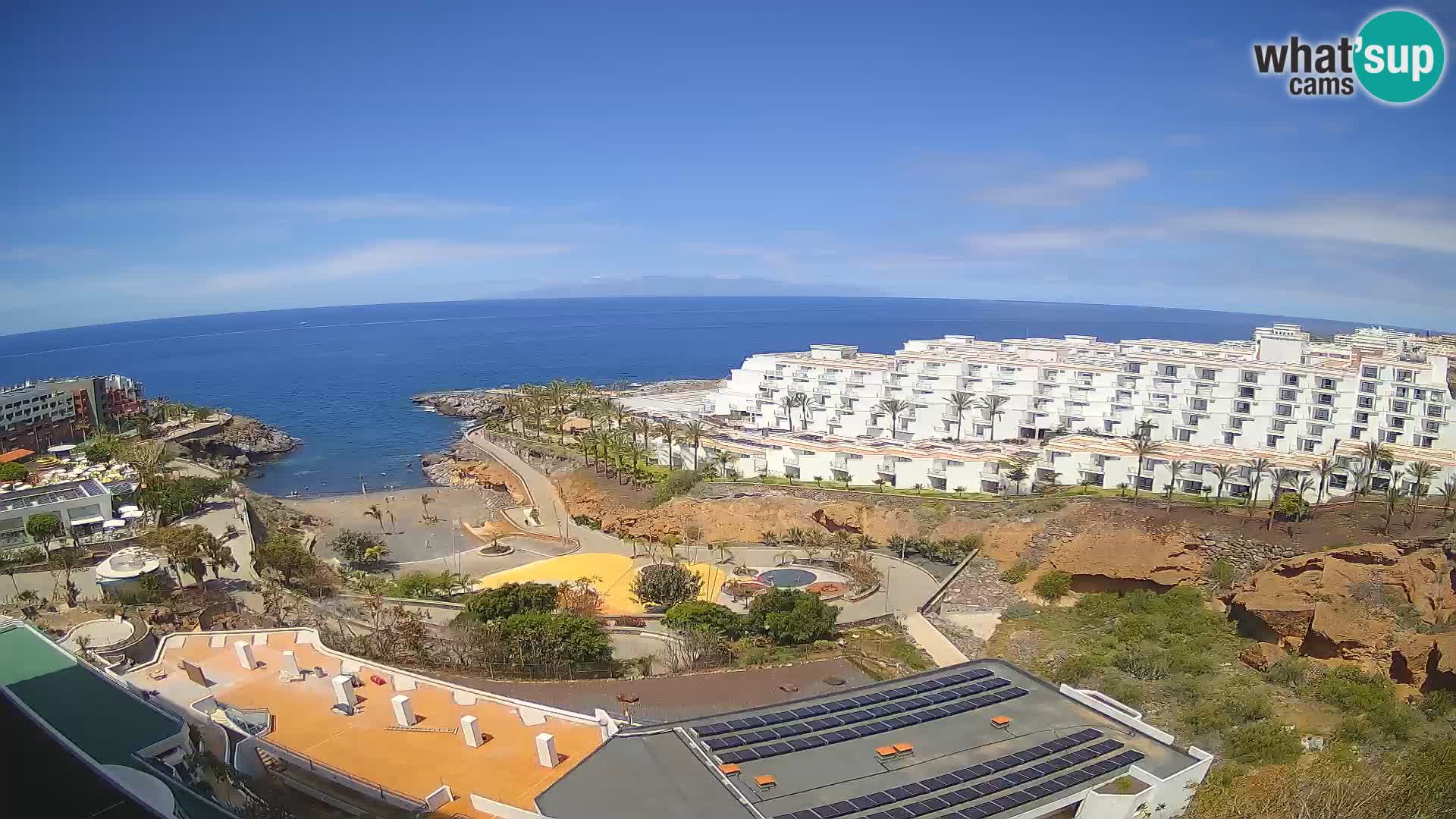 Web kamera uživo Playa de Las Galgas – Playa Paraiso – otok La Gomera – Costa Adeje – Tenerife