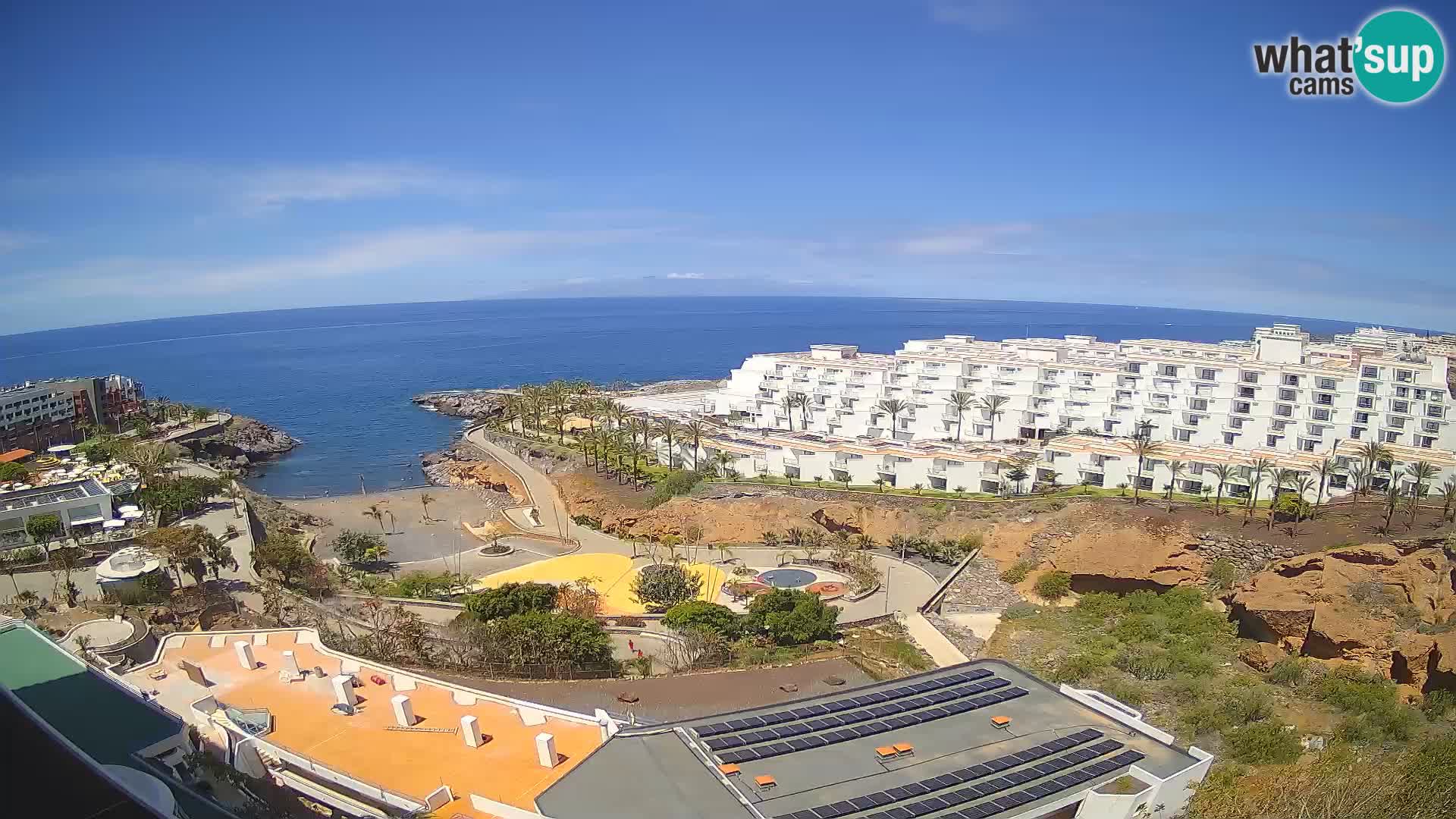 Live webcam Playa de Las Galgas – Playa Paraiso – La Gomera island – Adeje – Tenerife