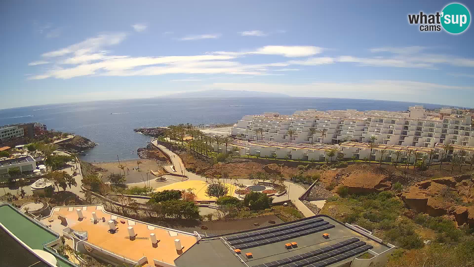 Web kamera uživo Playa de Las Galgas – Playa Paraiso – otok La Gomera – Costa Adeje – Tenerife