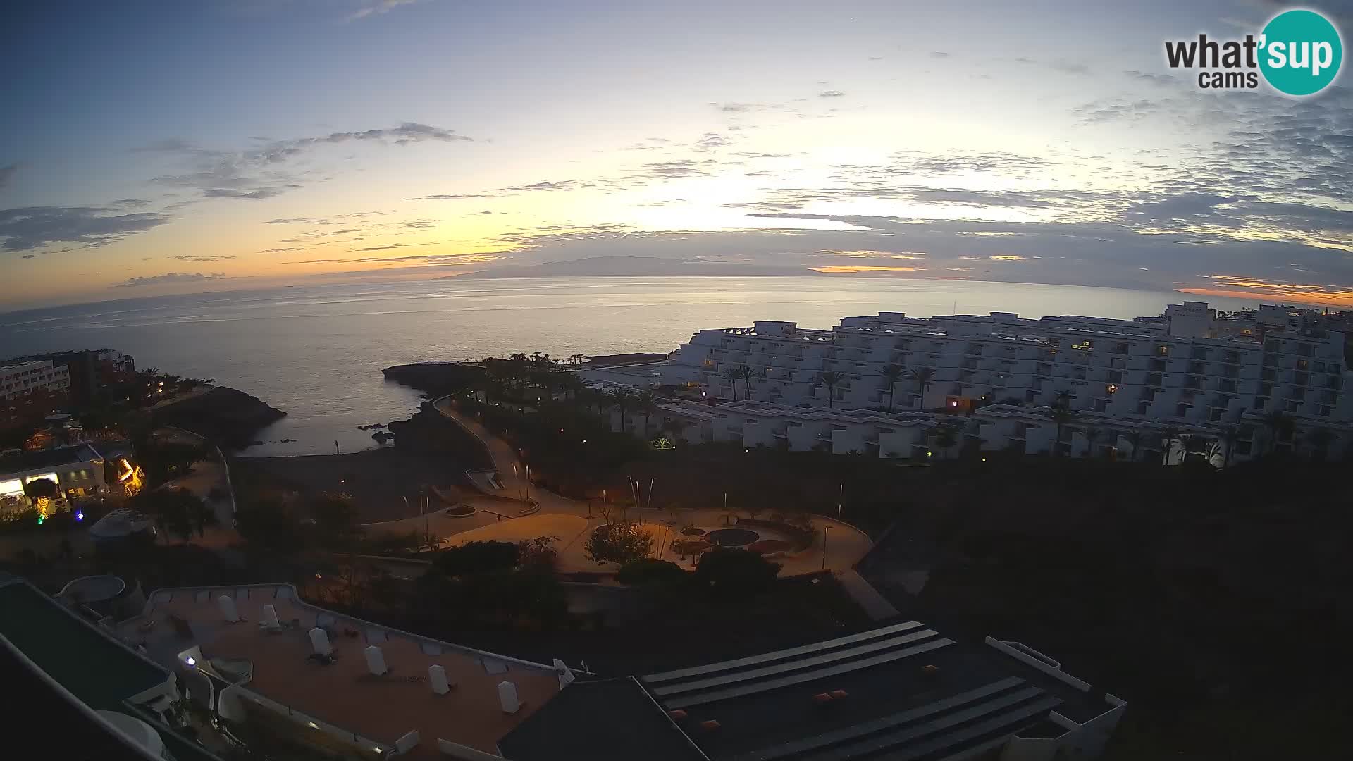 Spletna kamera v živo Las Galgas plaža – Playa Paraiso – otok La Gomera – Costa Adeje – Tenerife