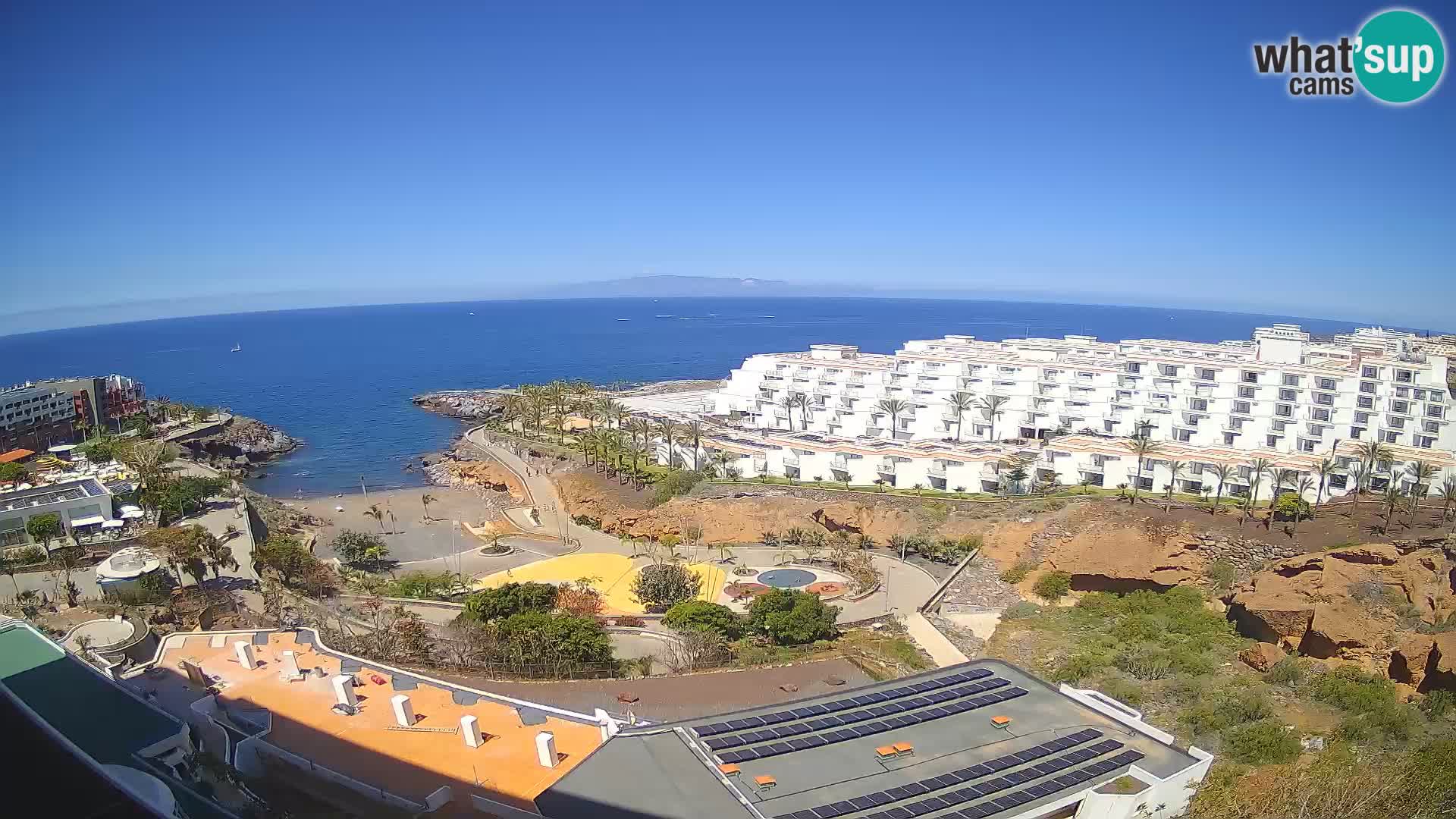Webcam en vivo Playa de Las Galgas – Playa Paraíso – Isla de La Gomera – Costa Adeje – Tenerife