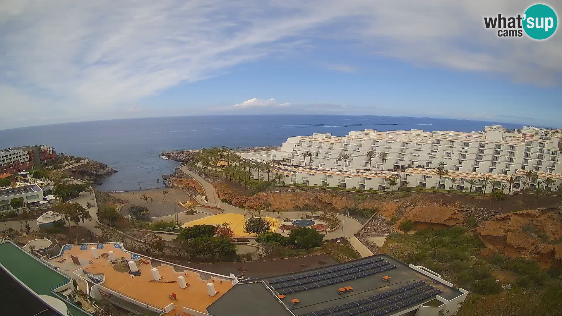 Live webcam Playa de Las Galgas – Playa Paraiso – La Gomera island – Adeje – Tenerife