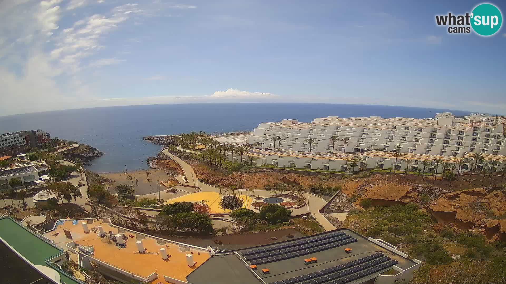 Webcam en vivo Playa de Las Galgas – Playa Paraíso – Isla de La Gomera – Costa Adeje – Tenerife