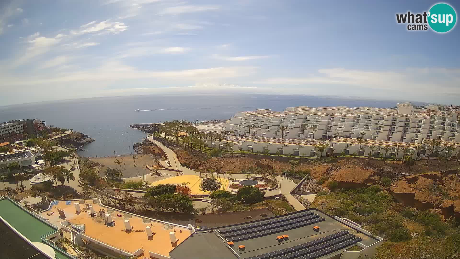 Live webcam Playa de Las Galgas – Playa Paraiso – La Gomera island – Adeje – Tenerife