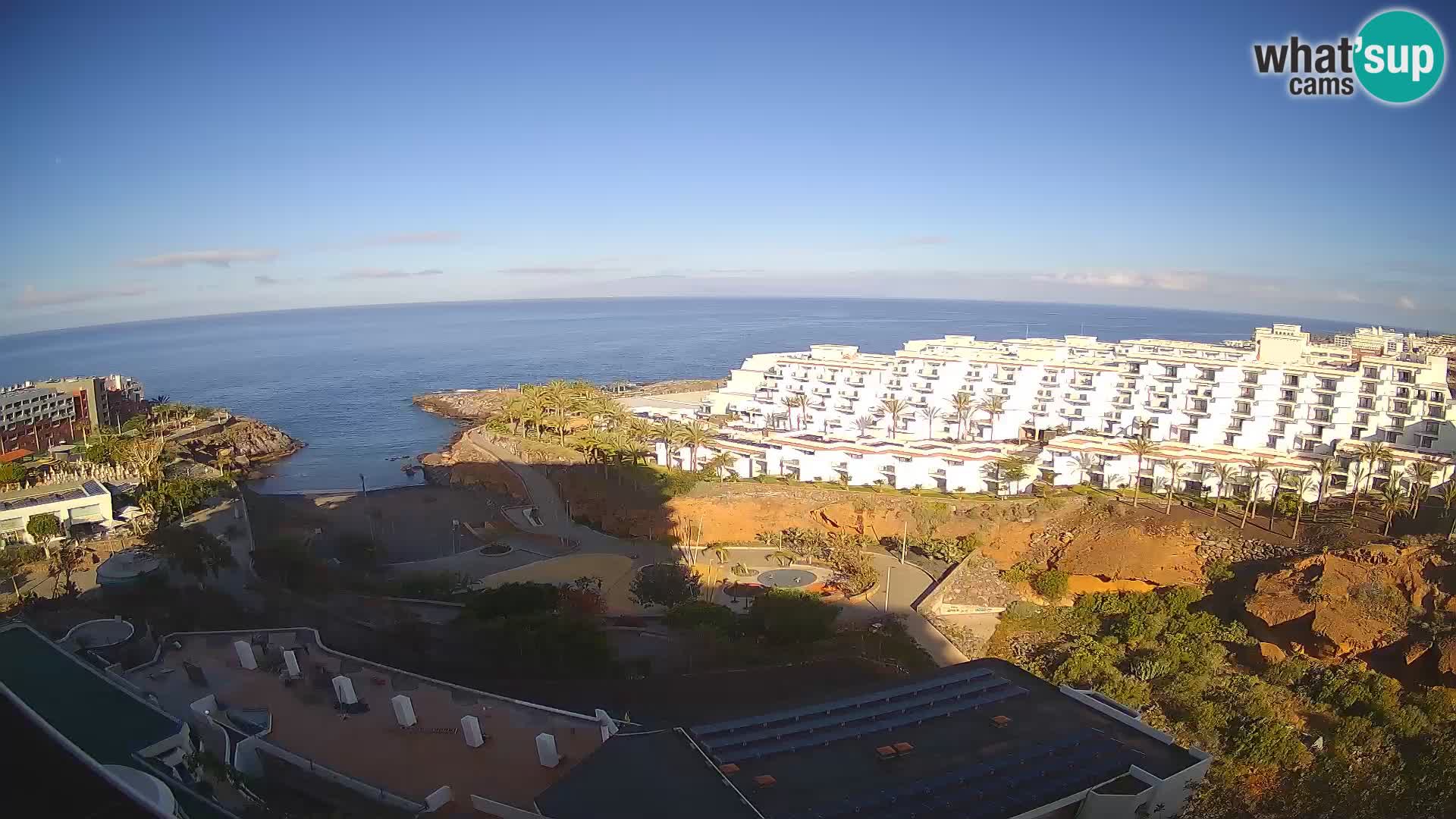 Live webcam Playa de Las Galgas – Playa Paraiso – La Gomera island – Adeje – Tenerife