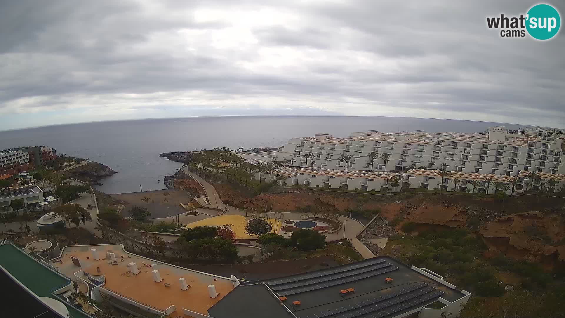 Live webcam Playa de Las Galgas – Playa Paraiso – La Gomera island – Adeje – Tenerife