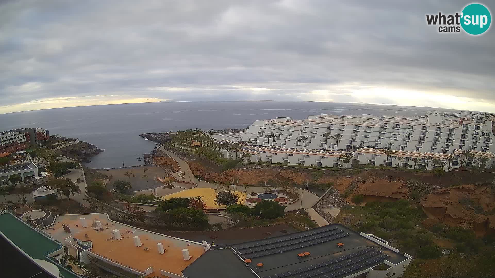 Live webcam Playa de Las Galgas – Playa Paraiso – La Gomera island – Adeje – Tenerife