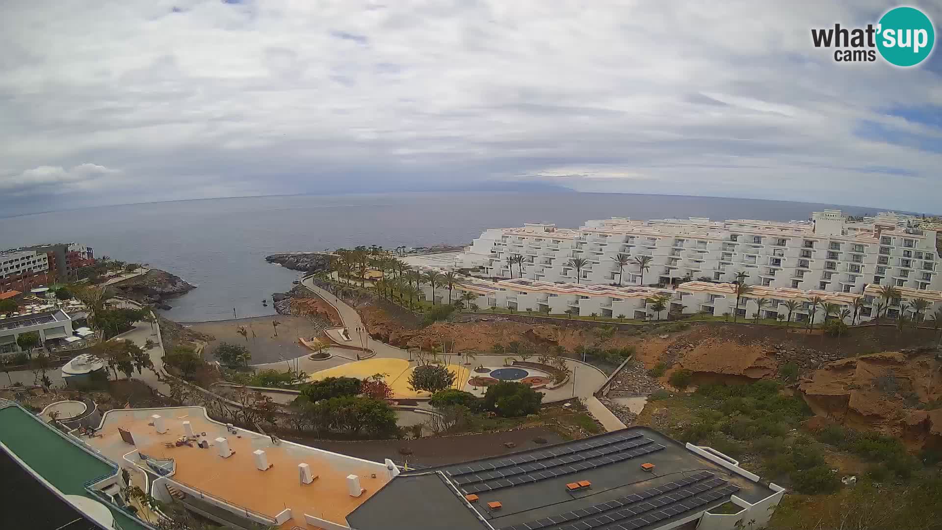 Live webcam Playa de Las Galgas – Playa Paraiso – La Gomera island – Adeje – Tenerife