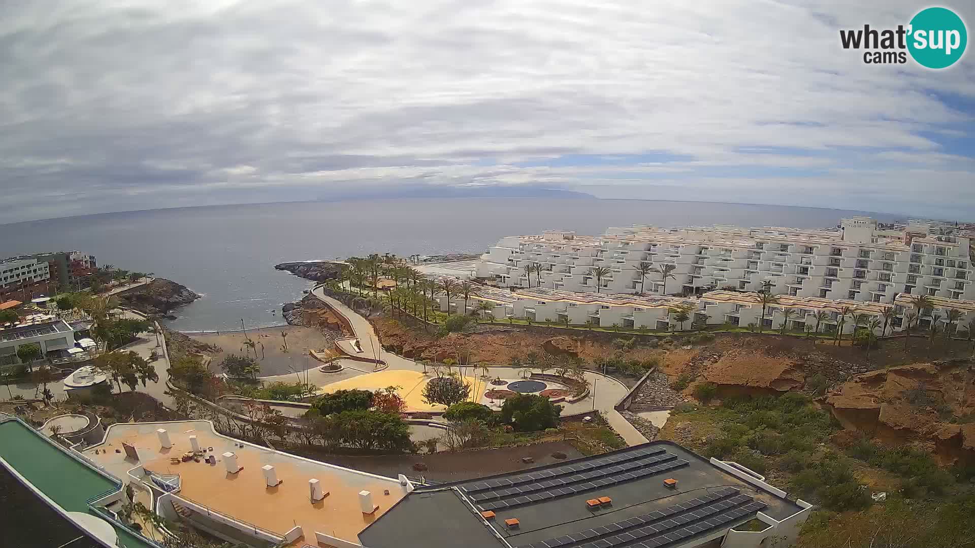 Spletna kamera v živo Las Galgas plaža – Playa Paraiso – otok La Gomera – Costa Adeje – Tenerife