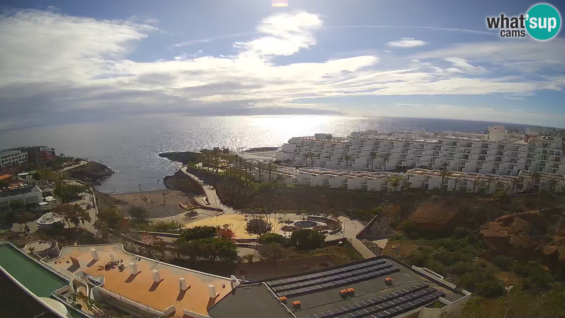 Spletna kamera v živo Las Galgas plaža – Playa Paraiso – otok La Gomera – Costa Adeje – Tenerife