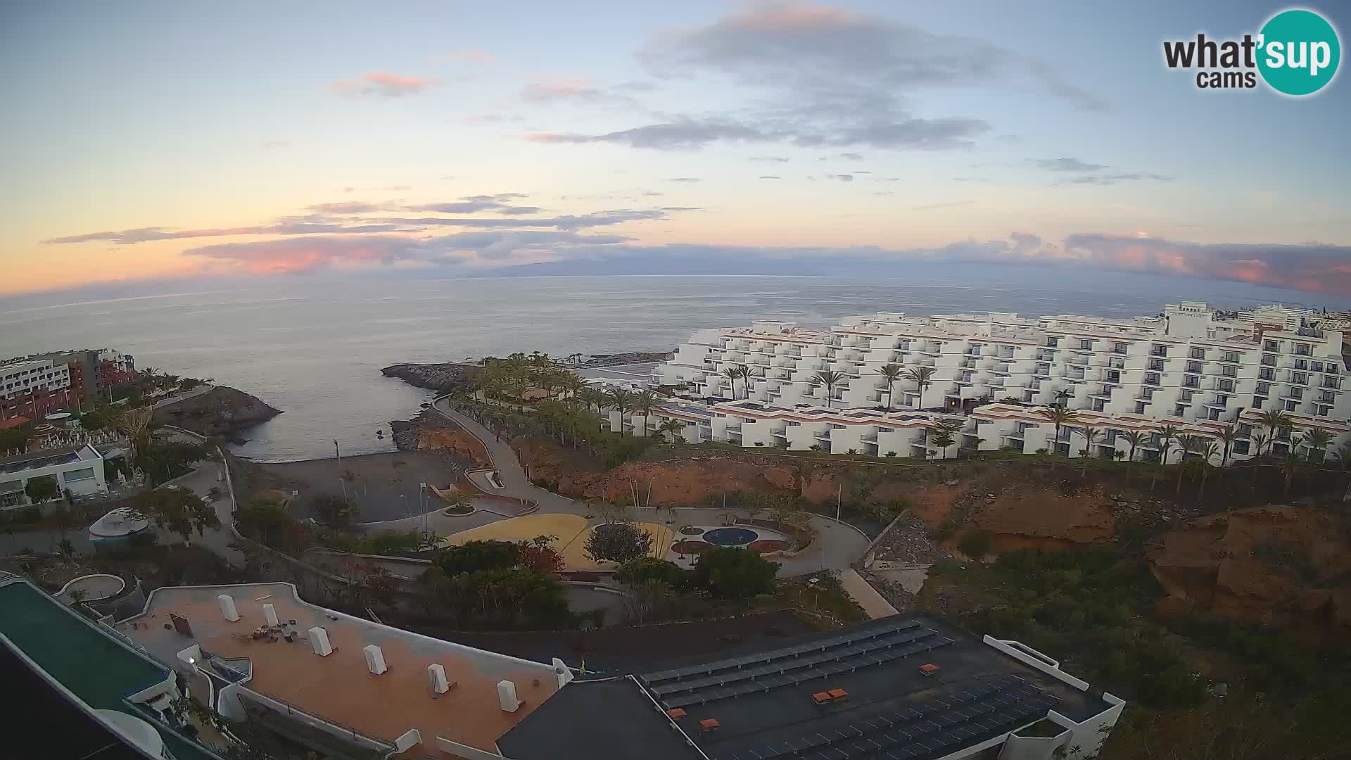 Live webcam Playa de Las Galgas – Playa Paraiso – La Gomera island – Adeje – Tenerife