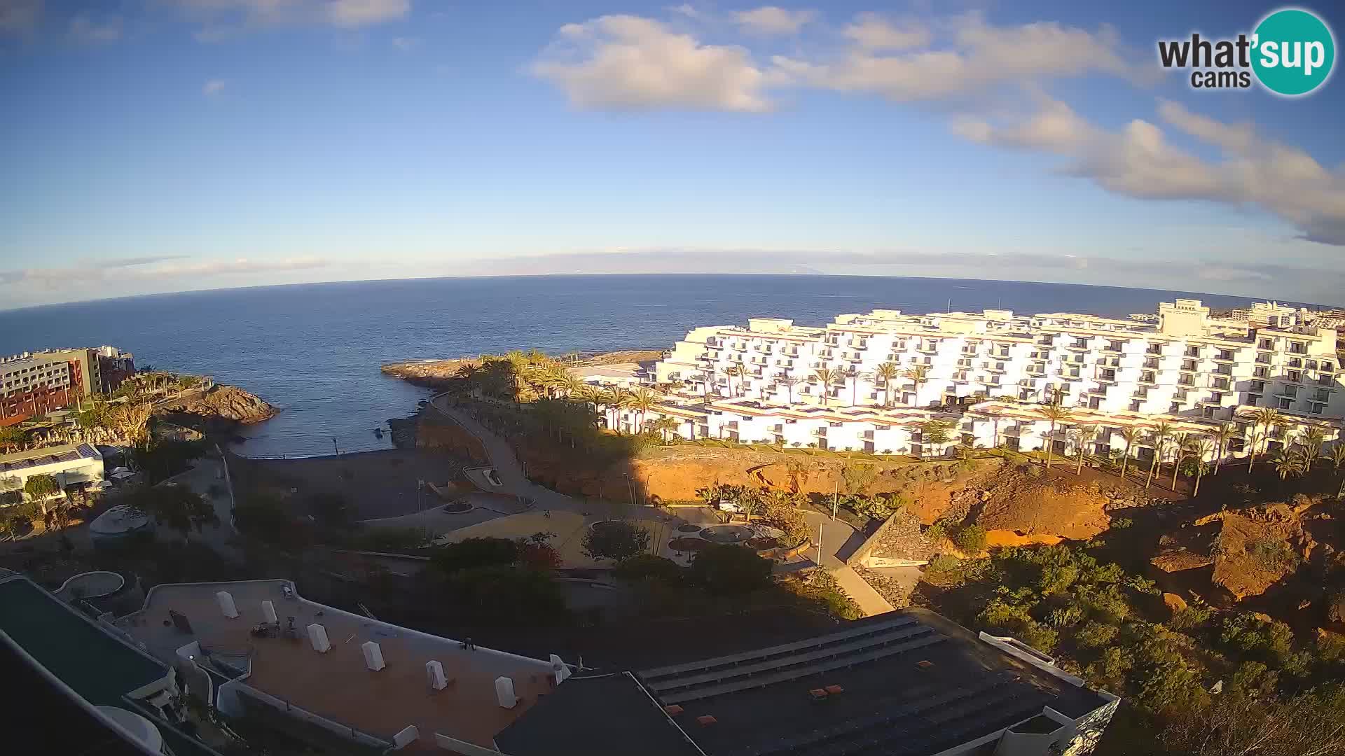 Live webcam Playa de Las Galgas – Playa Paraiso – La Gomera island – Adeje – Tenerife