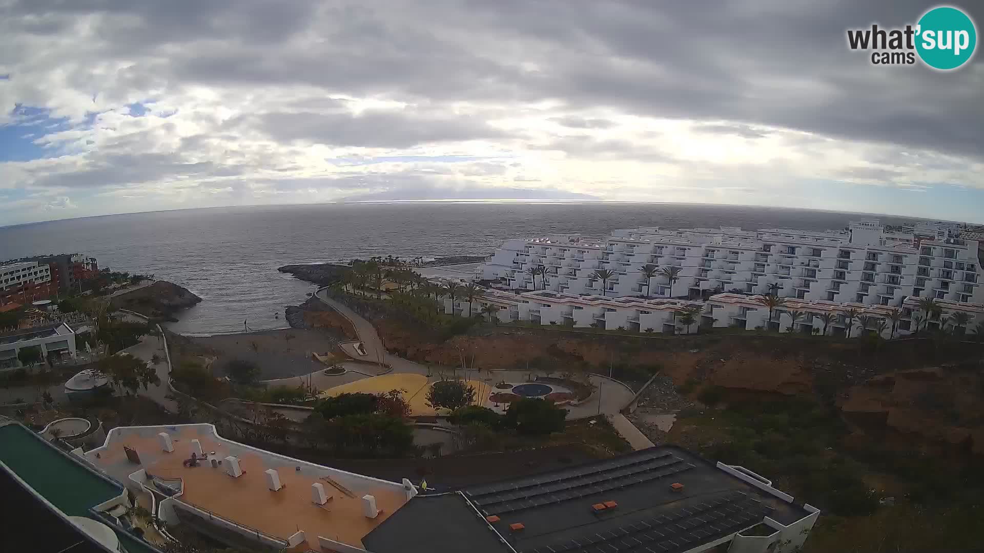 Spletna kamera v živo Las Galgas plaža – Playa Paraiso – otok La Gomera – Costa Adeje – Tenerife