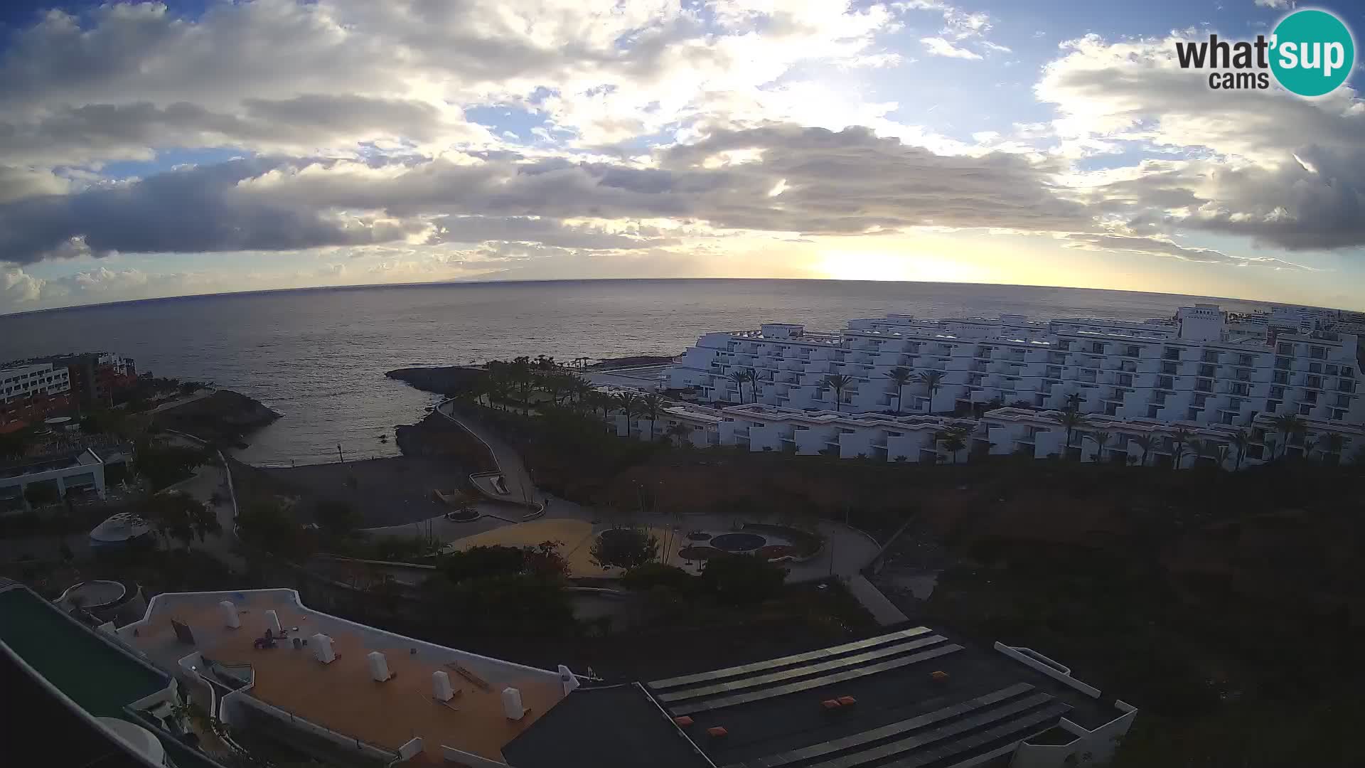 Live webcam Playa de Las Galgas – Playa Paraiso – La Gomera island – Adeje – Tenerife