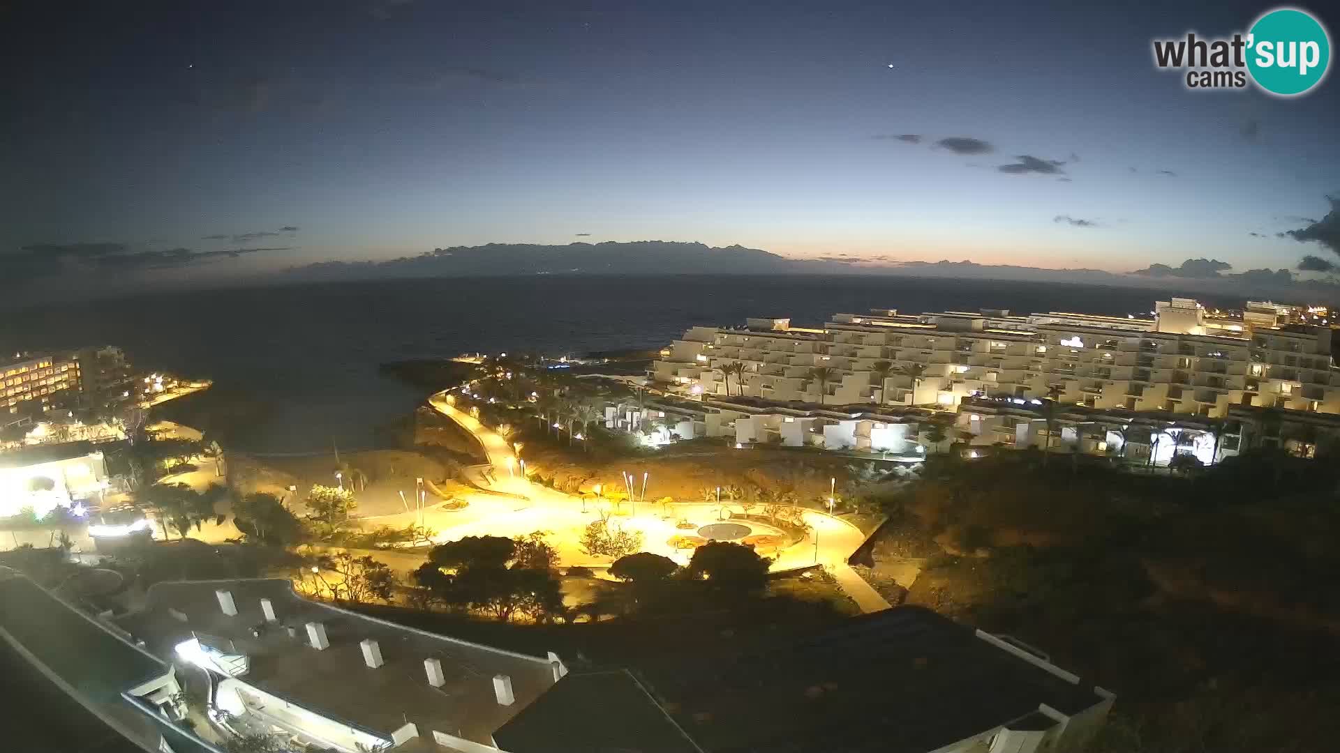 Live webcam Playa de Las Galgas – Playa Paraiso – La Gomera island – Adeje – Tenerife
