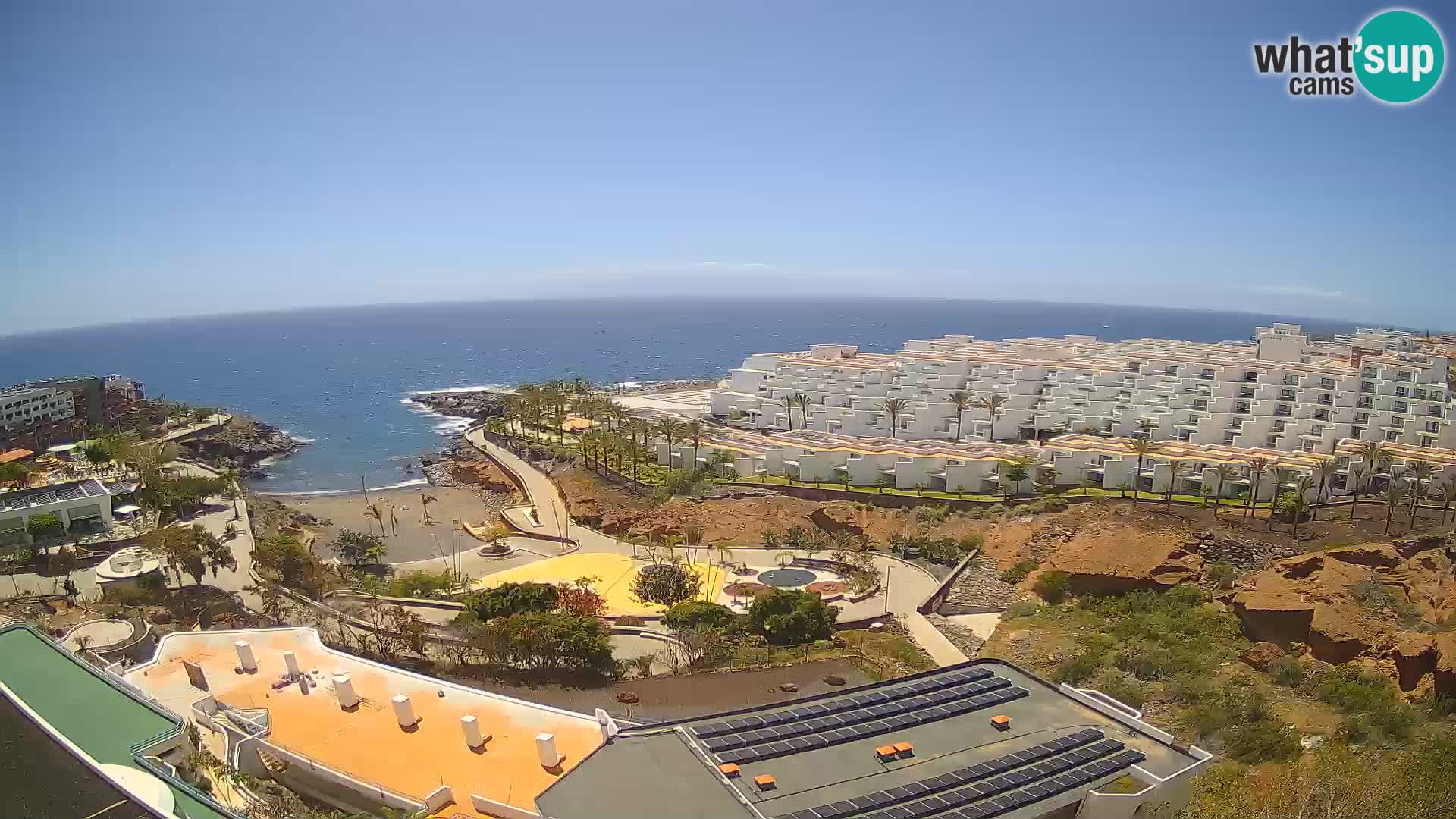 Spletna kamera v živo Las Galgas plaža – Playa Paraiso – otok La Gomera – Costa Adeje – Tenerife