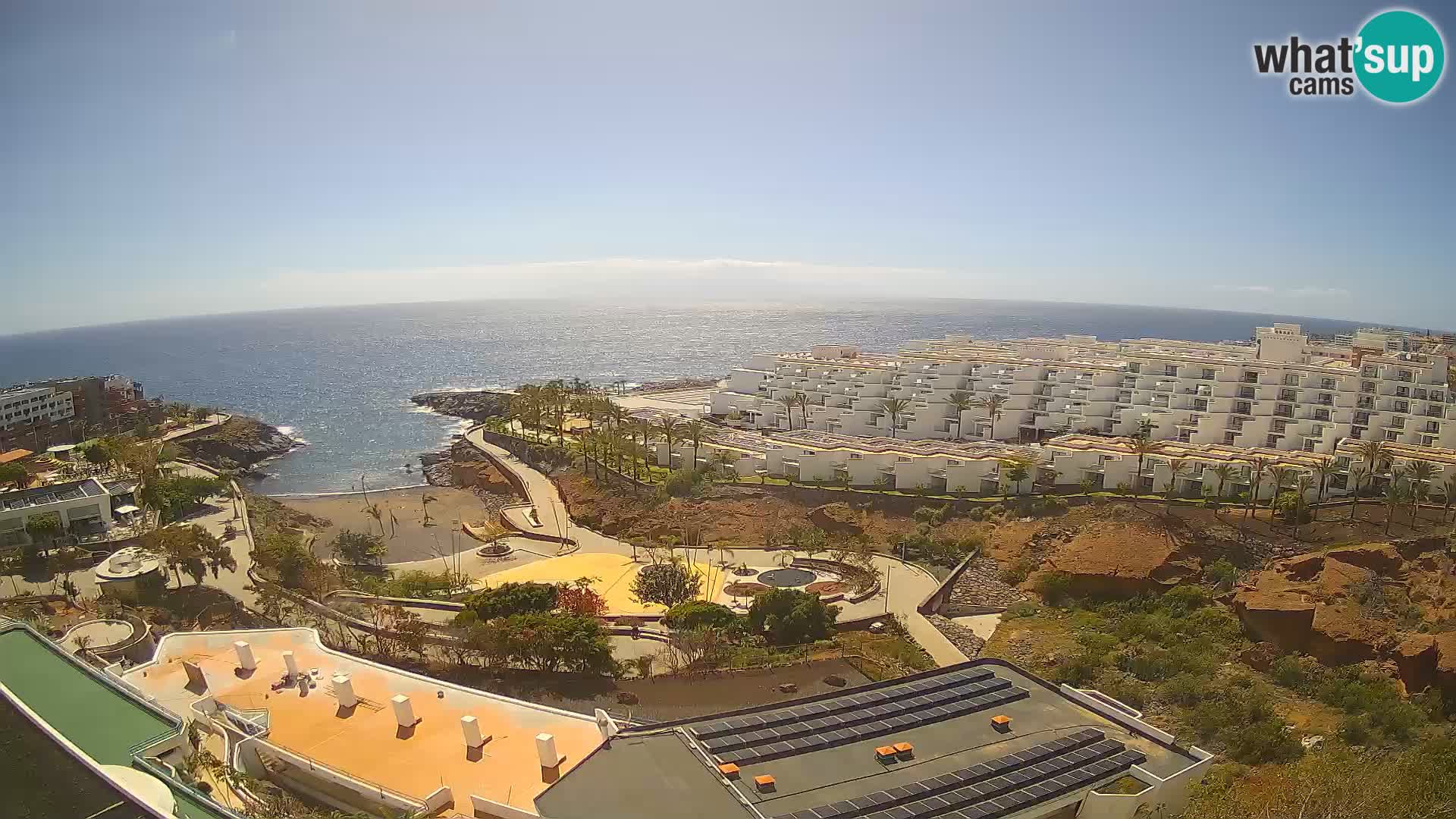 Spletna kamera v živo Las Galgas plaža – Playa Paraiso – otok La Gomera – Costa Adeje – Tenerife