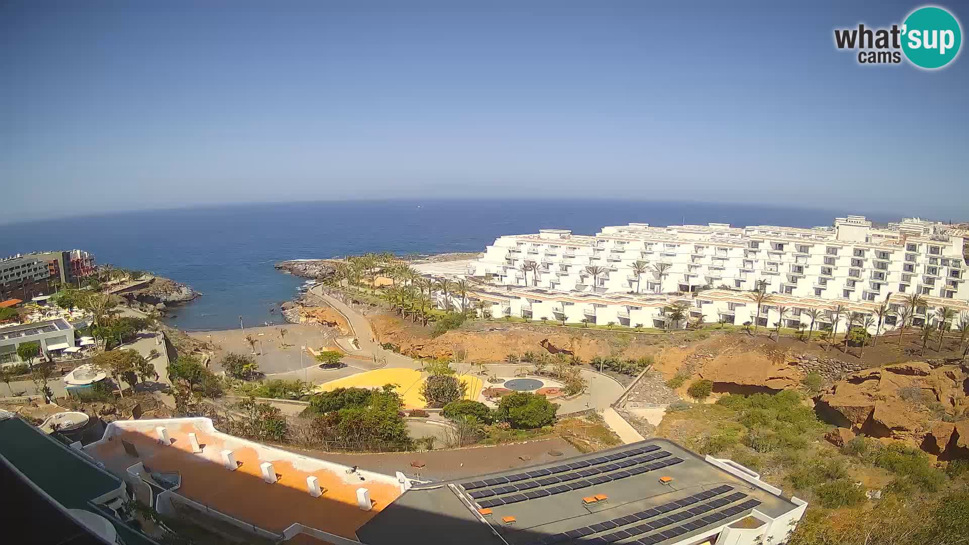 Spletna kamera v živo Las Galgas plaža – Playa Paraiso – otok La Gomera – Costa Adeje – Tenerife