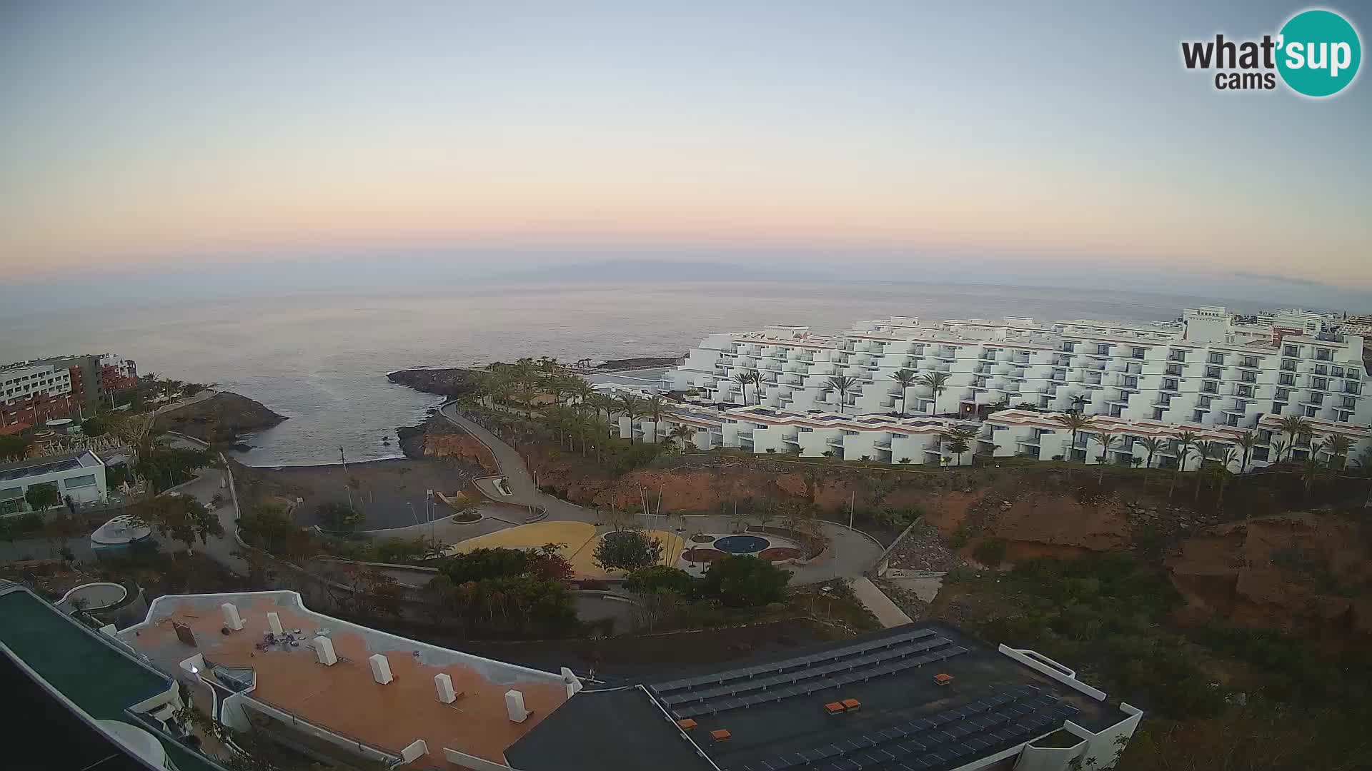Spletna kamera v živo Las Galgas plaža – Playa Paraiso – otok La Gomera – Costa Adeje – Tenerife