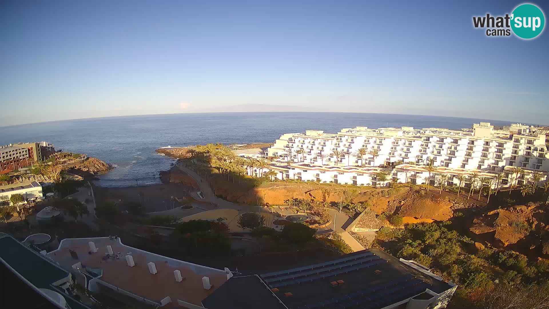 Live webcam Playa de Las Galgas – Playa Paraiso – La Gomera island – Adeje – Tenerife