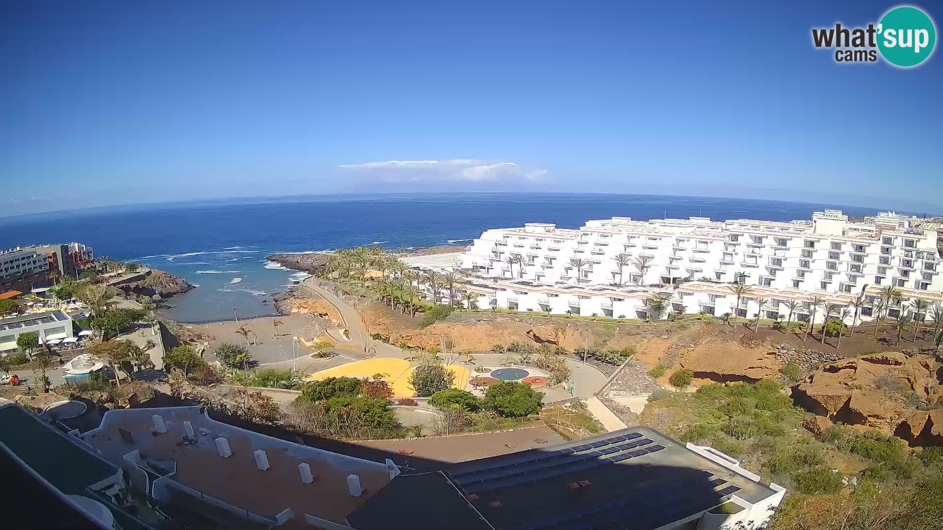 Spletna kamera v živo Las Galgas plaža – Playa Paraiso – otok La Gomera – Costa Adeje – Tenerife