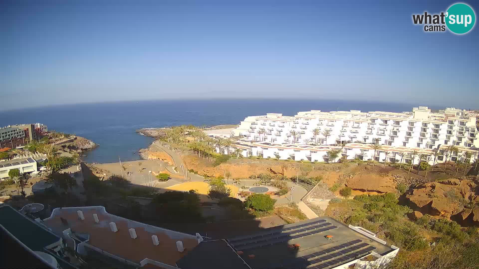 Spletna kamera v živo Las Galgas plaža – Playa Paraiso – otok La Gomera – Costa Adeje – Tenerife